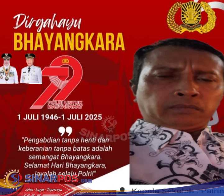 KEPALA Sekola SDN Tambahasri & JAJARAN NYA MENGUCAP KAN Hut bayang kara 2025