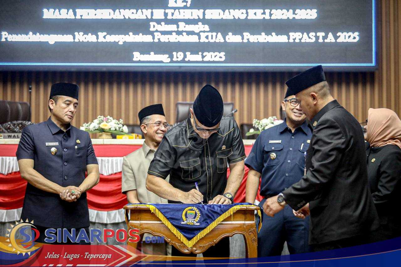Perubahan APBD 2025 Kota Bandung Disepakati: Pendidikan, Kesehatan, dan Infrastruktur Jadi Prioritas Utama
