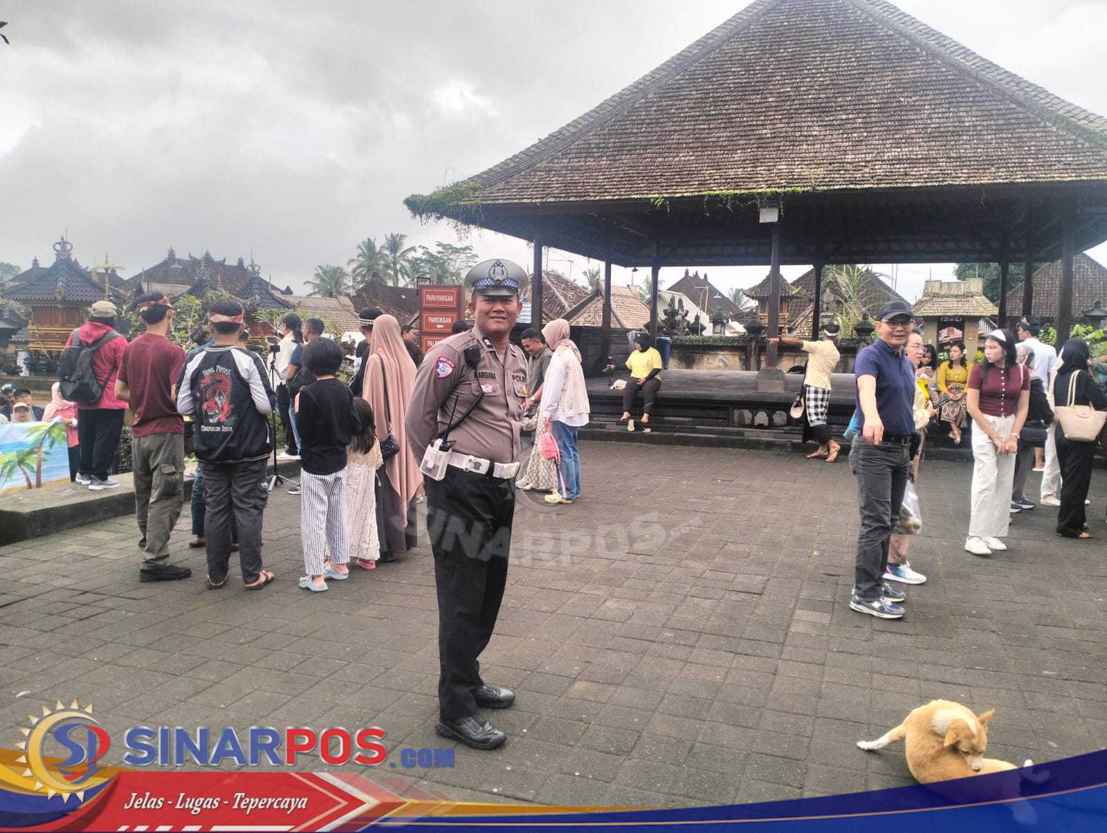 Menjaga Situasi Tetap Kondusif, Pawas Bersama Anggota Sambangi Obyek Desa Wisata Penglipuran