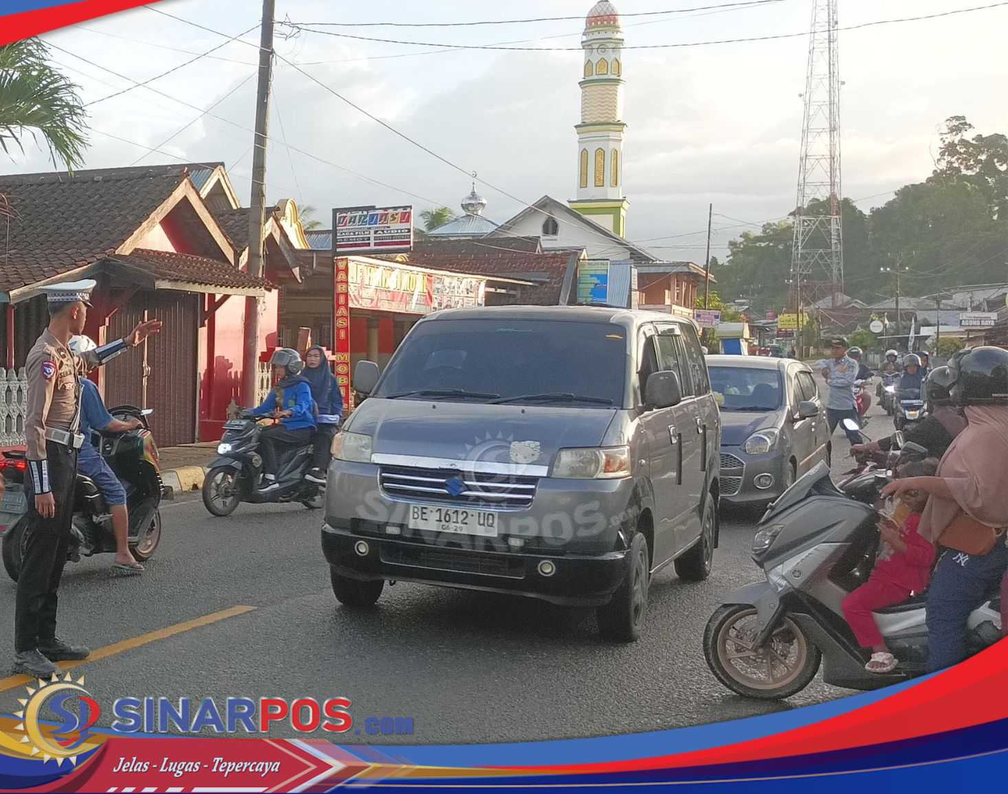 Satlantas Polres Pesisir Barat Gelar PAM Rawan Pagi di Titik-Titik Padat Kendaraan