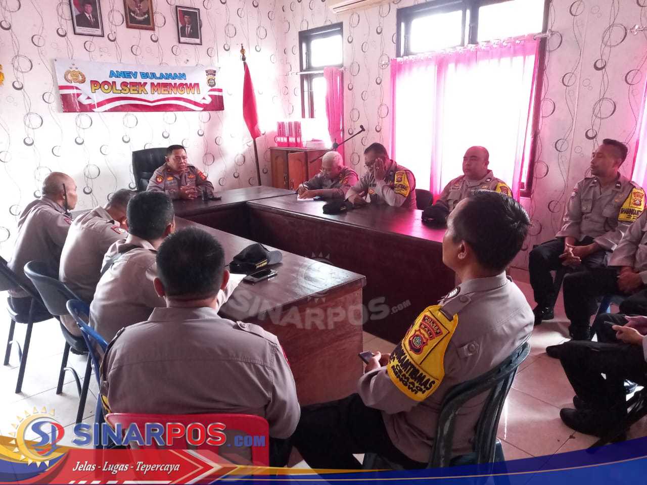 Maksimalkan Pelaksanaan Tugas Kapolsek Mengwi Kumpulkan Seluruh Bhabinkamtibmas