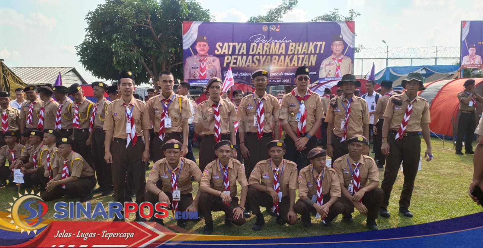 Bangun Karakter dan Disiplin, Warga Binaan Lapas Kelas 1 Palembang Ikuti Perkemahan Pramuka Pemasyarakatan