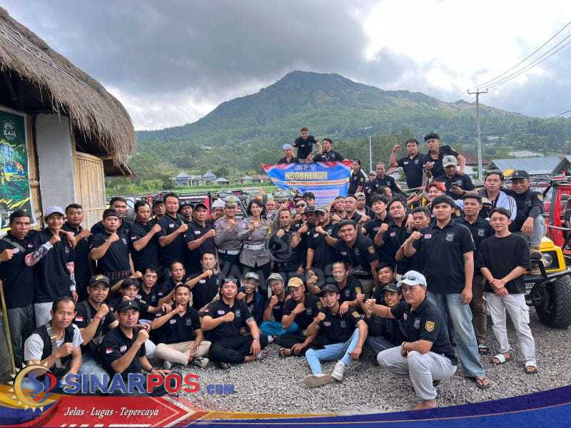 Polres Bangli Ngobrol Santai Bareng Komunitas Jeep KAJA, Sosialisasikan Ops Patuh Agung 2025