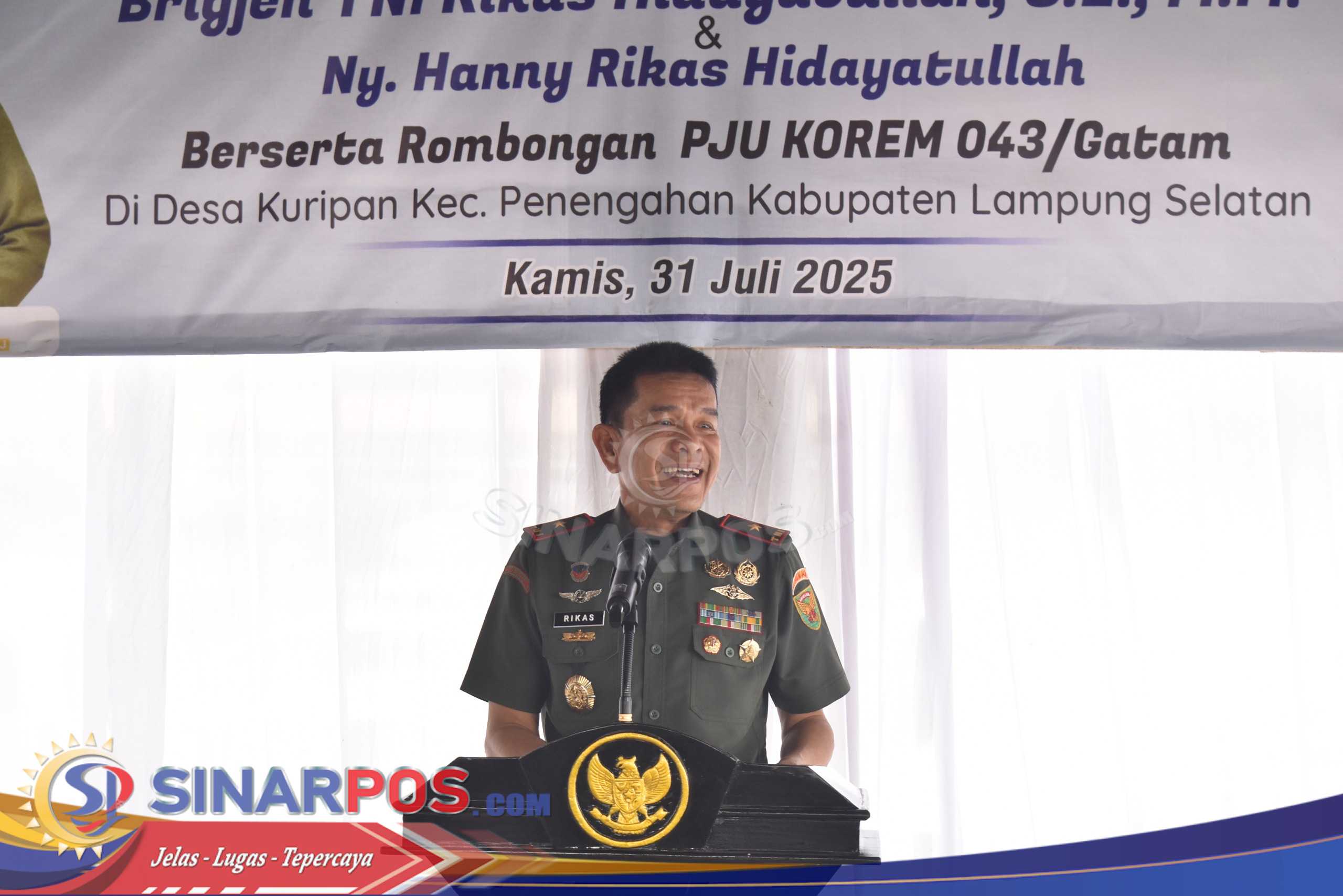Danrem 043/Gatam Ziarah ke Makam Pahlawan Raden Inten II, Tegaskan Semangat Pembentukan Kodam Raden Inten