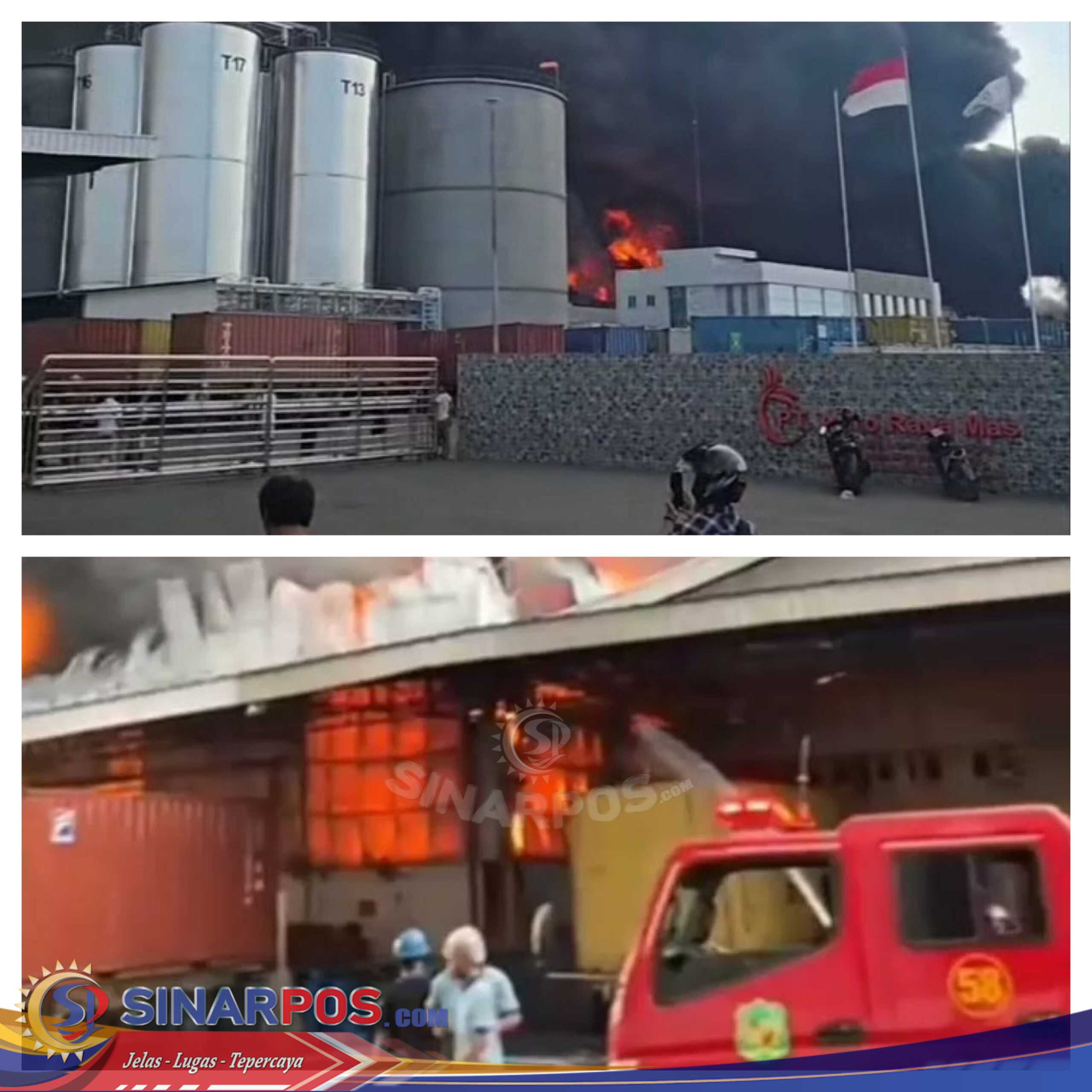 PT Agro Raya Mas Medan Labuhan Dilalap Si Jago Merah, Api Sulit Dipadamkan