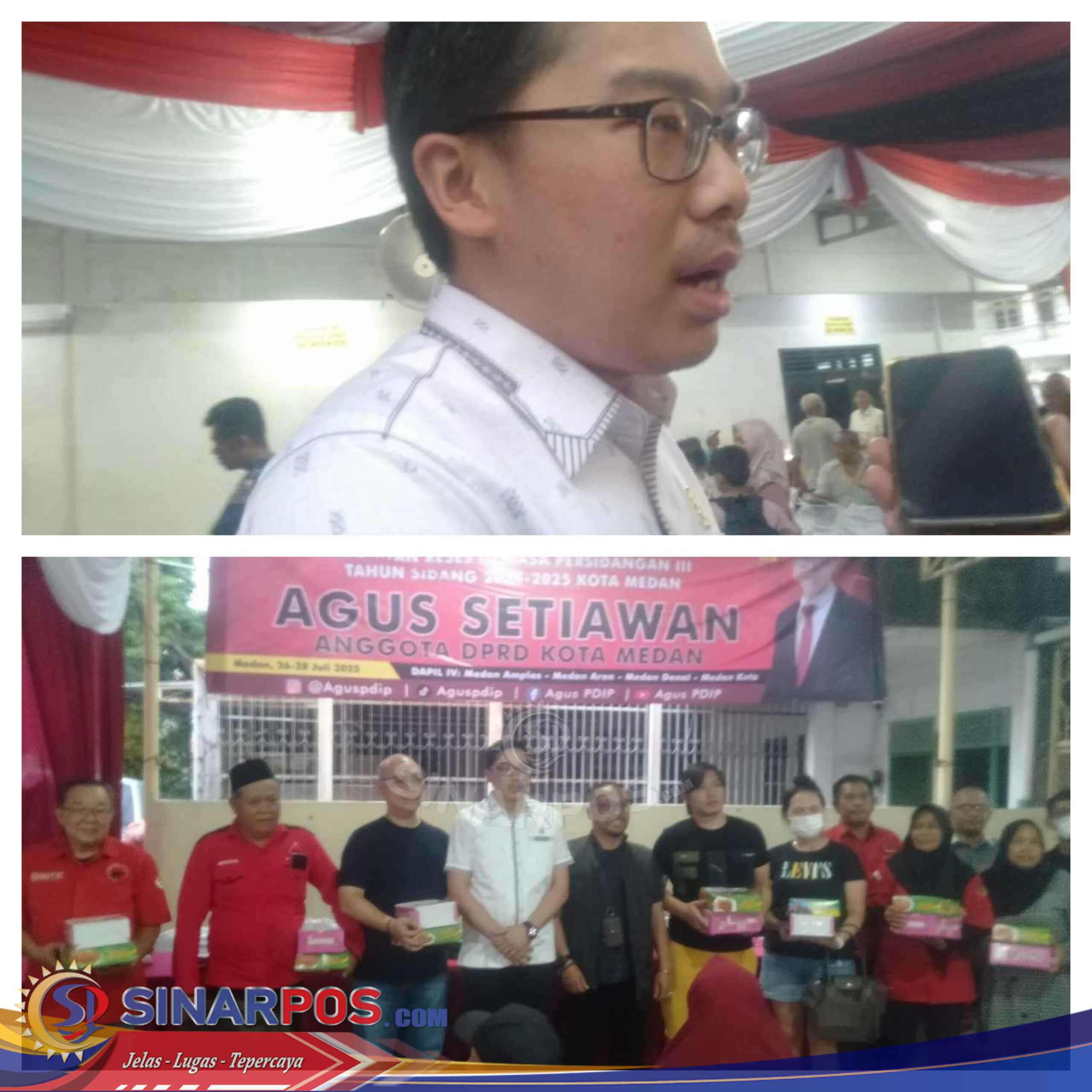 Anggota DPRD Kota Medan Agus Setiawan, S.S., M.H Gelar Reses Persidangan III, Kinerja Pemko Medan Disorot