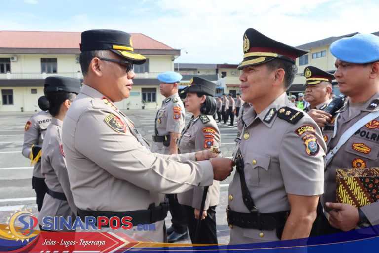 Kapolrestabes Medan Kombes Gidion Pimpin Sertijab dan Lantik Kapolsek Medan Tembung dan Kabag SDM di Mapolrestabes