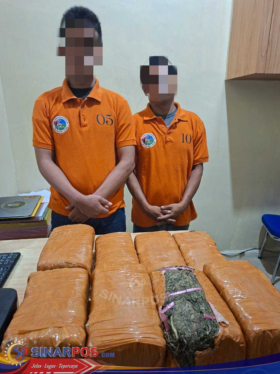 Sat Narkoba Polres Pelabuhan Belawan Gagalkan Peredaran 13 Kg Ganja, 2 Bandar Ditangkap