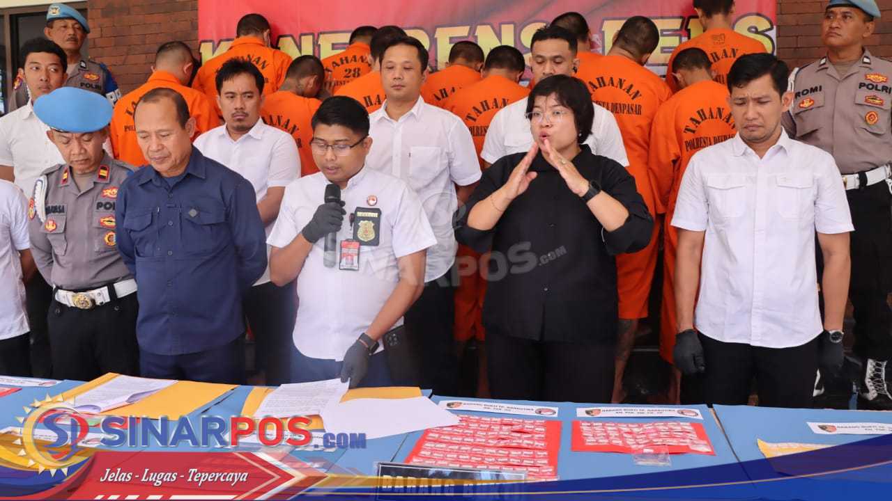Satresnarkoba Polresta Denpasar Ringkus 45 Tersangka Kasus Narkoba, Termasuk 6 Residivis