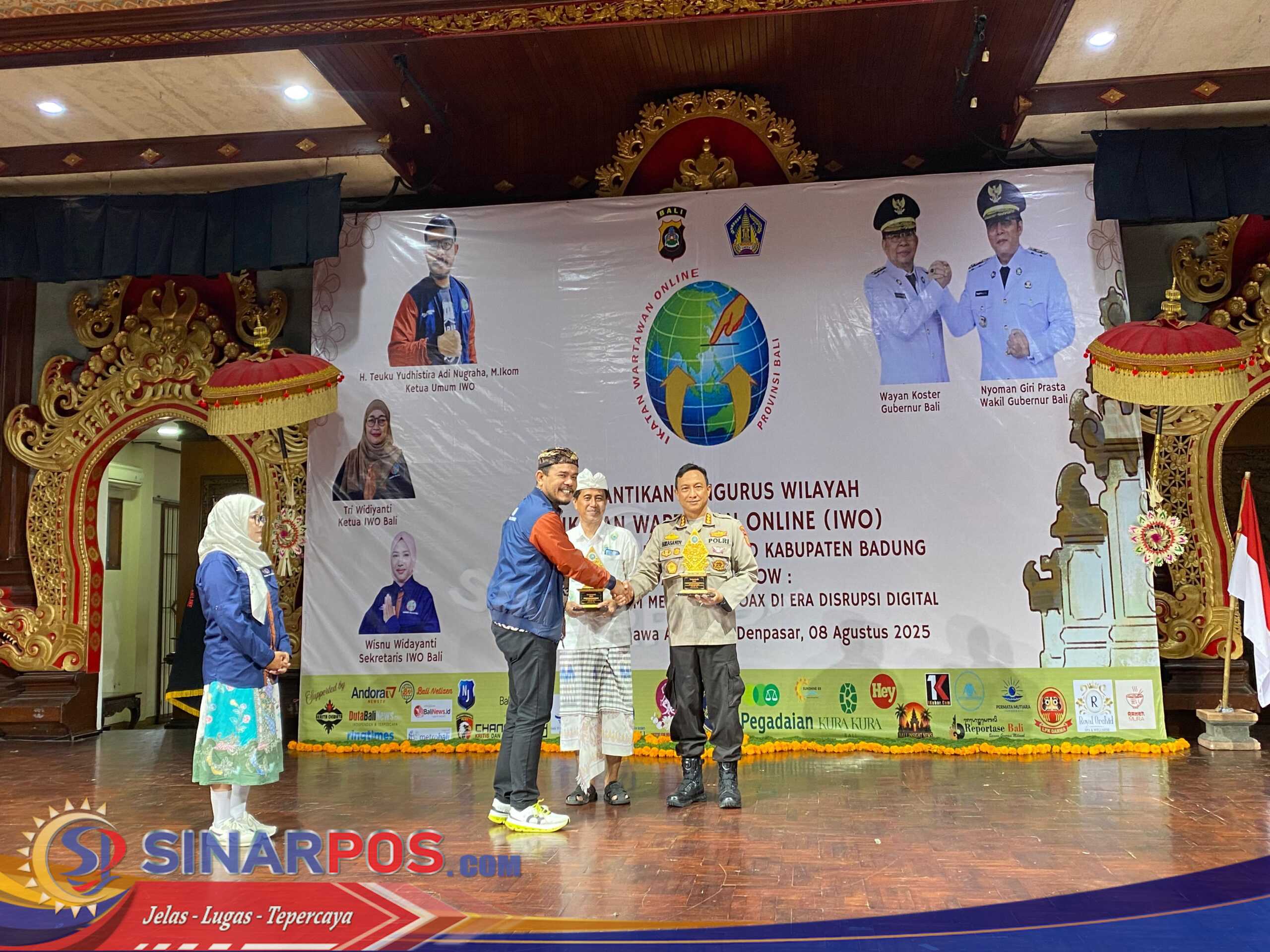 Kabid Humas Polda Bali Hadiri Pelantikan Pengurus Ikatan Wartawan
