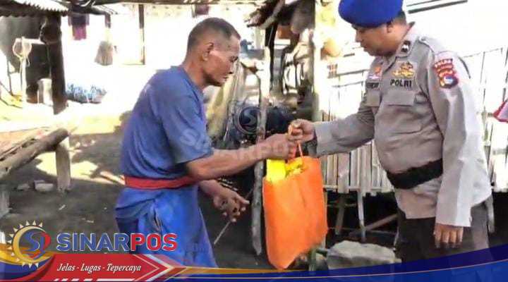 Ditpolairud Polda NTB Salurkan Paket Sembako, Dana Hasil Program “Sedekah Rp1.000 Per Hari”