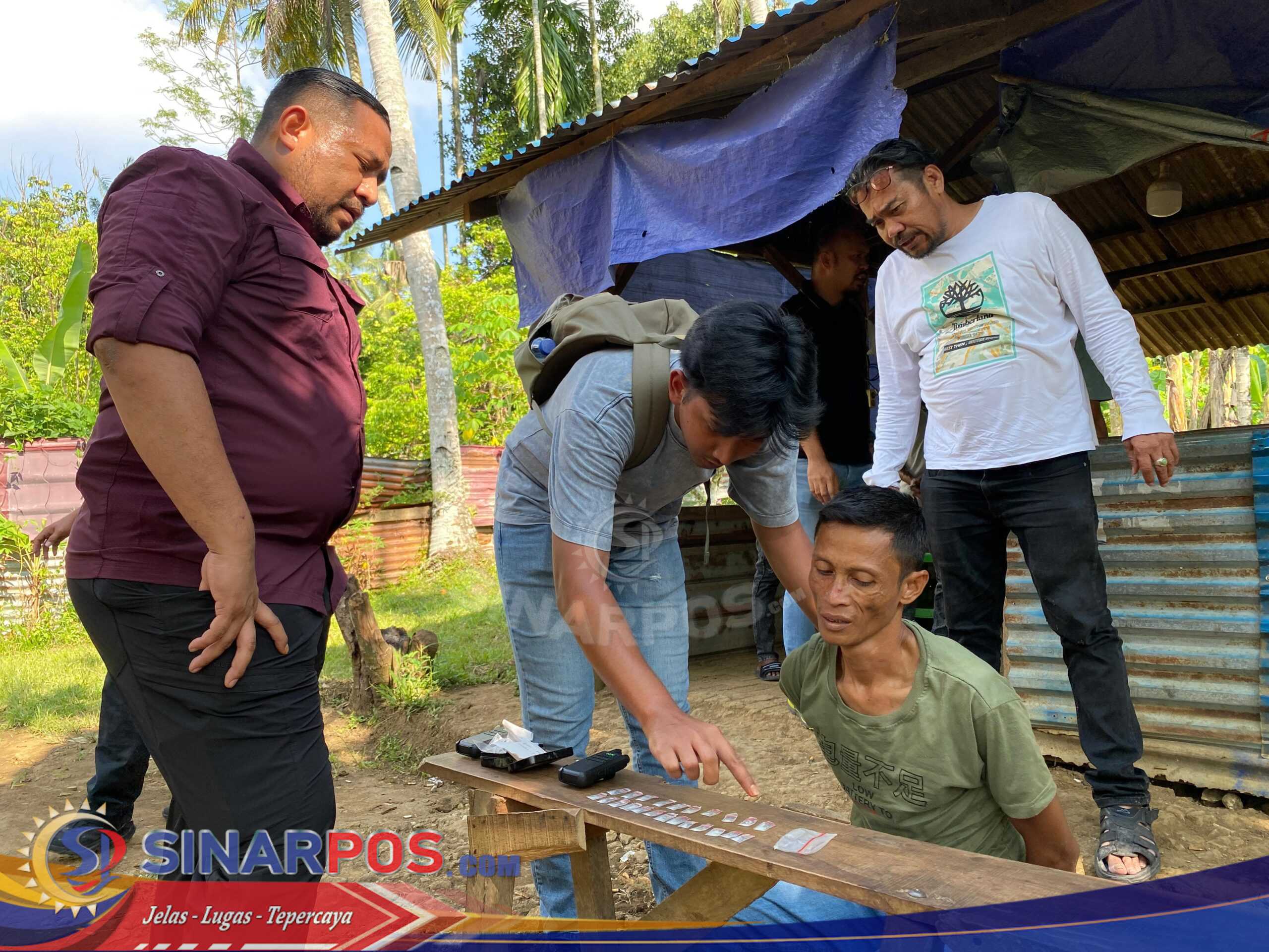Polrestabes Medan Gerebek Sarang Narkoba di Desa Durin Simbelang, 26 Paket Sabu Diringkus