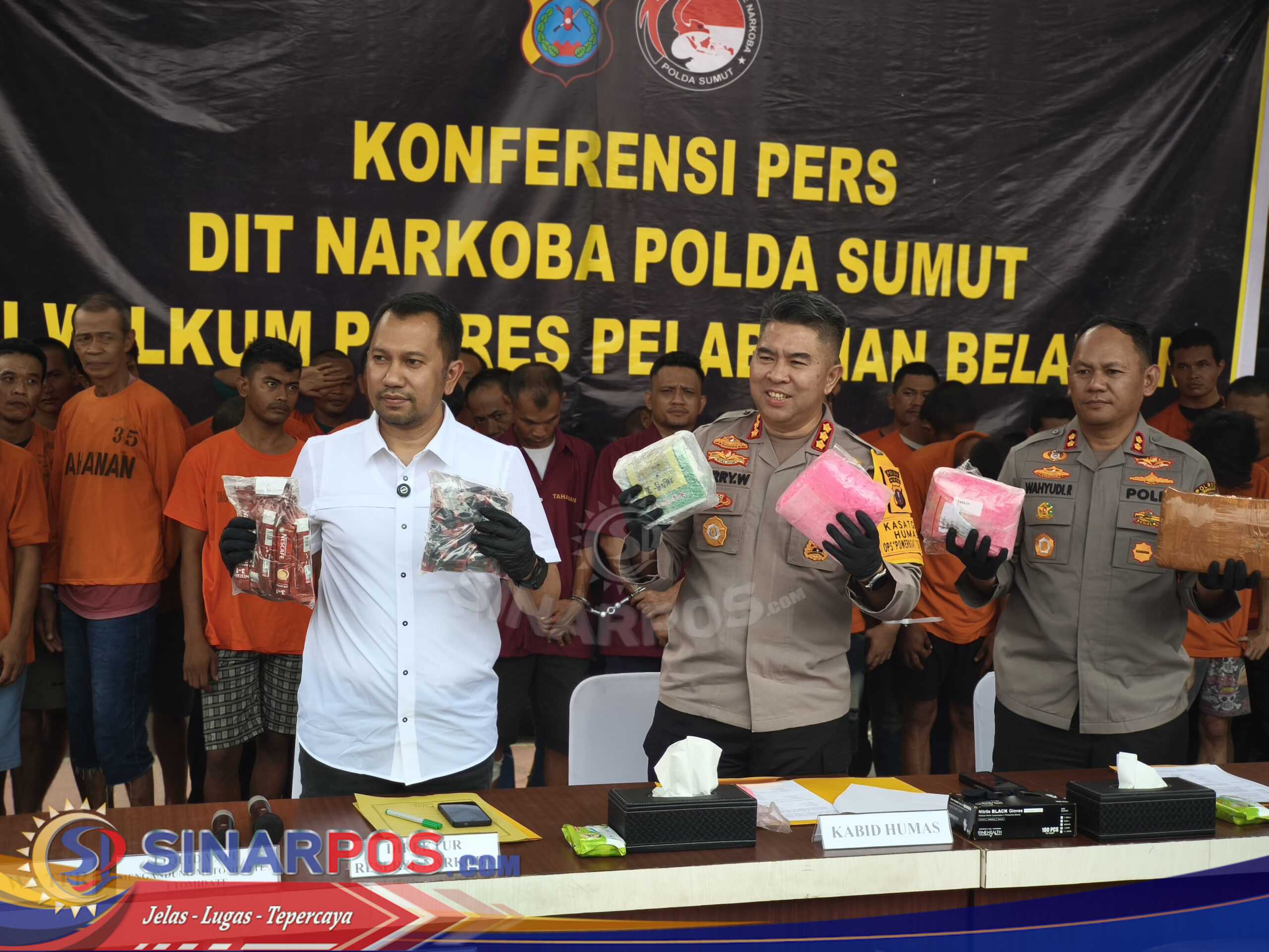 Polres Pelabuhan Belawan dan Polda Sumut Berhasil Ungkap 238 Kasus Narkoba, Sita Rp52 Milliar