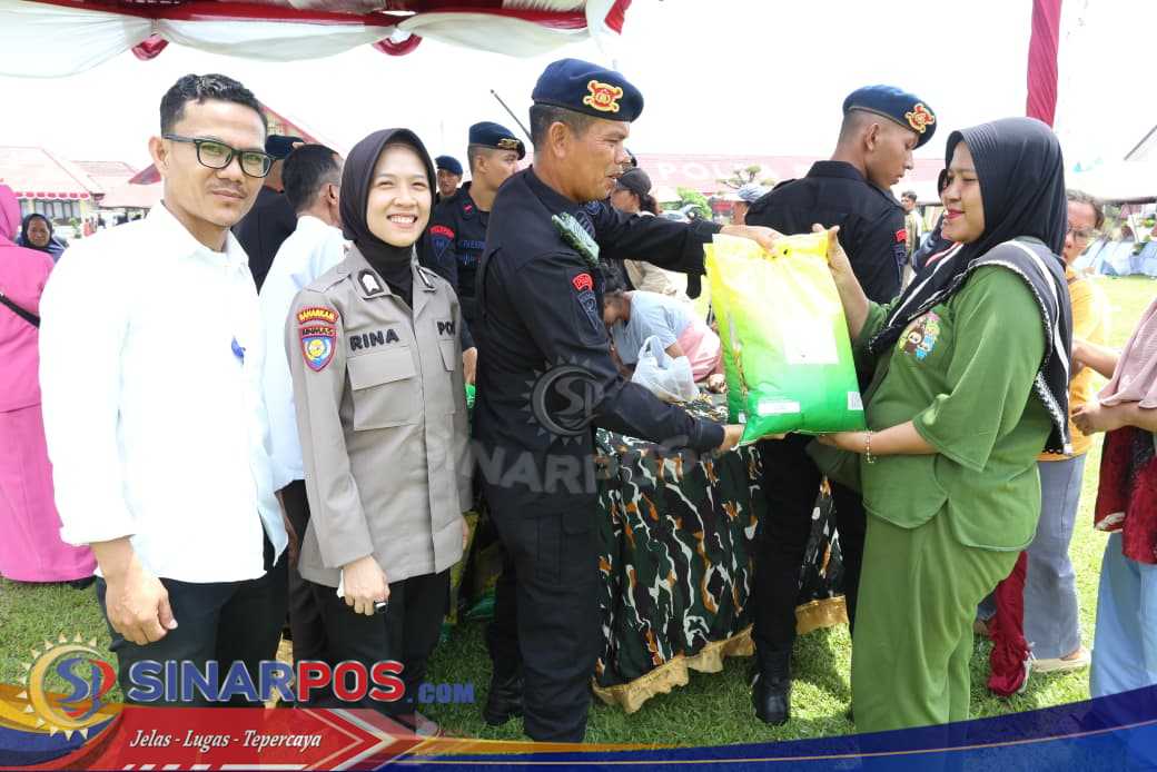 Kapolri Launching Program Pangan Murah Polri Serentak di Seluruh Indonesia, Polda Sumut Salurkan Ratusan Ton Beras
