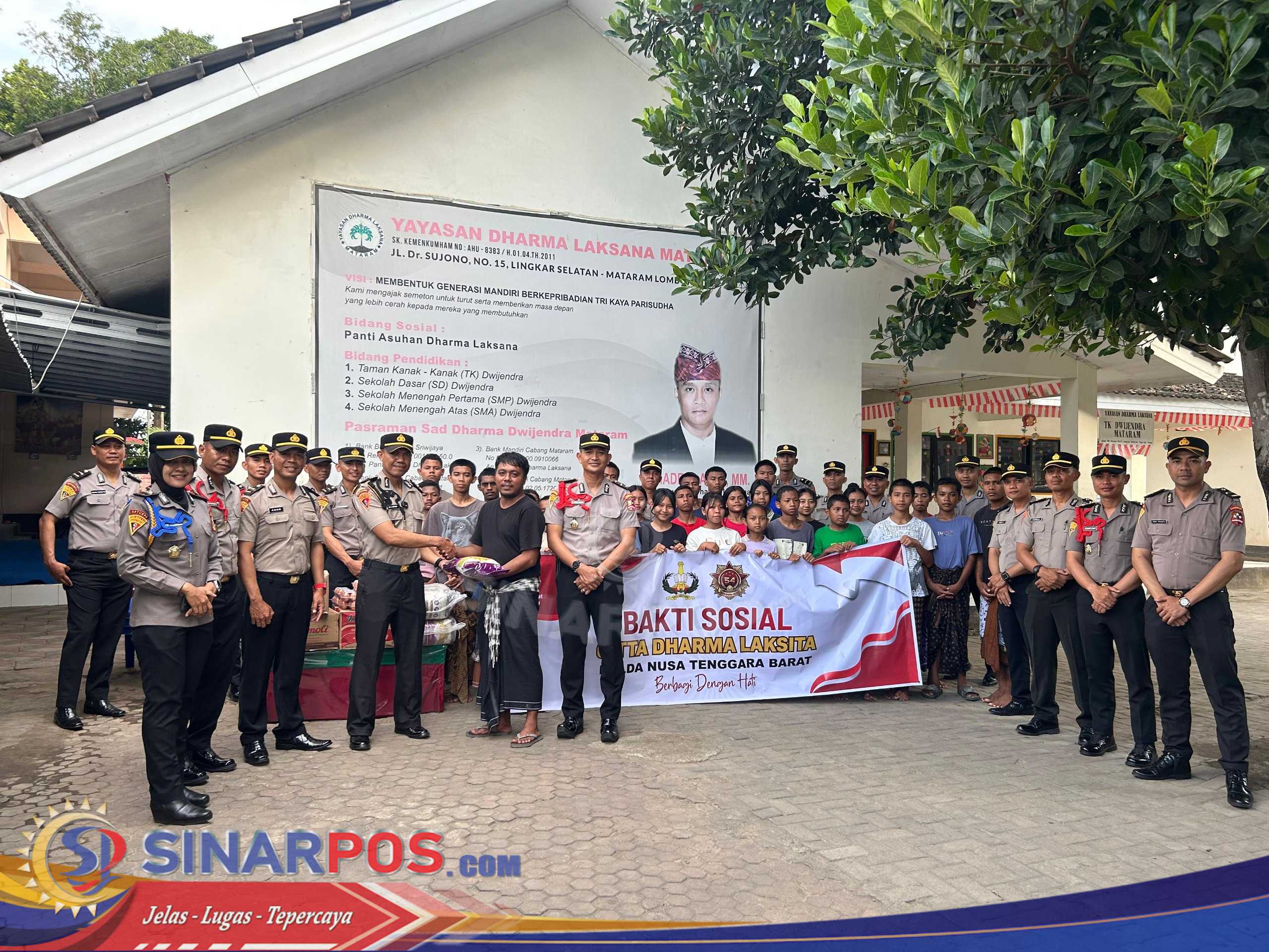 Siswa SIP Angkatan 54 Gelombang II Polda NTB Gelar Bakti Sosial di Tiga Panti Asuhan di Mataram