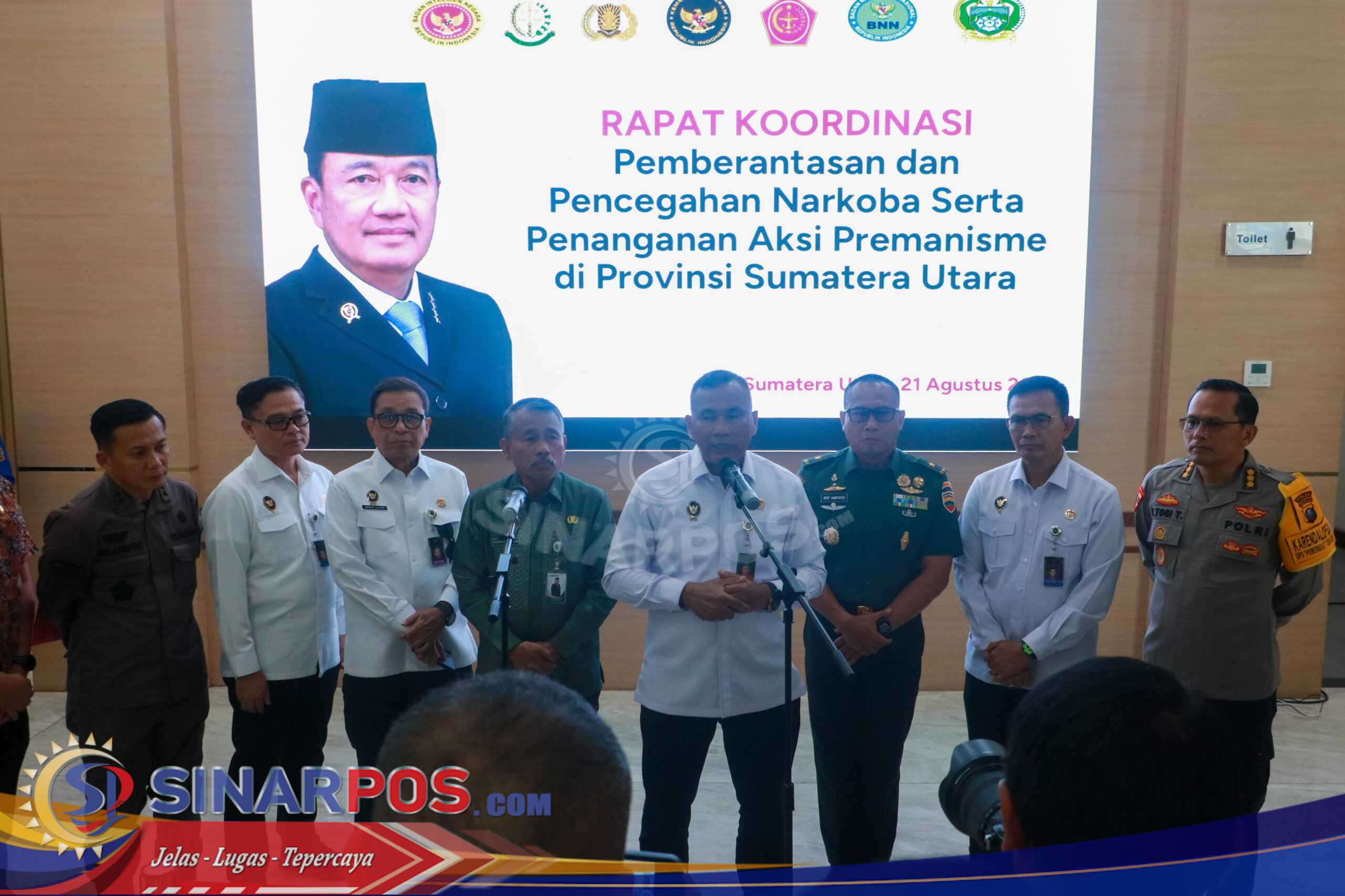 Rakor Pemberantasan Narkoba dan Premanisme di Sumut, Menko Polkam Apresiasi Polda Sumut Berantas Narkoba