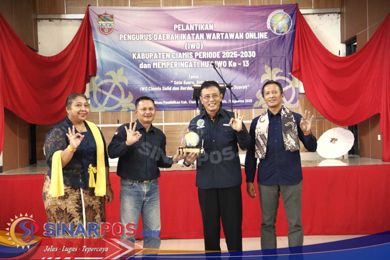 IWO Ciamis Periode 2025–2030 Resmi Dilantik, Bupati Herdiat: Media Harus Profesional
