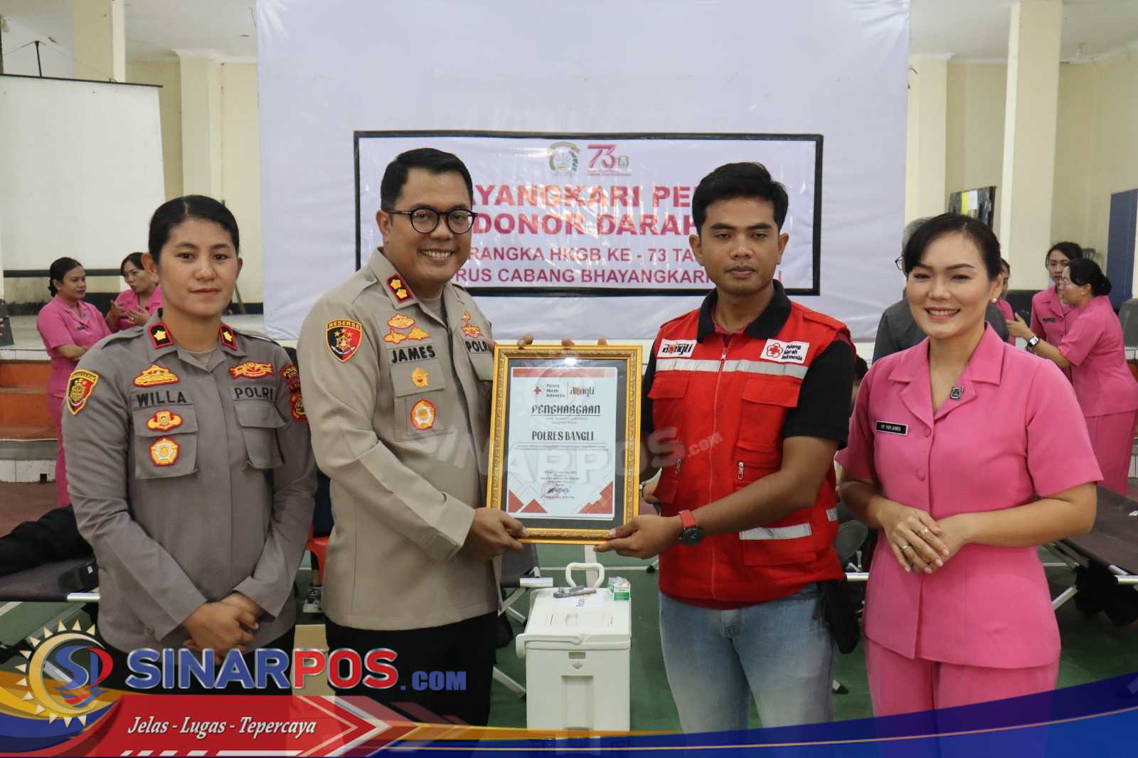 Polres Bangli Gelar Donor Darah Peringati Hari Jadi Polwan ke-77 Tahun 2025