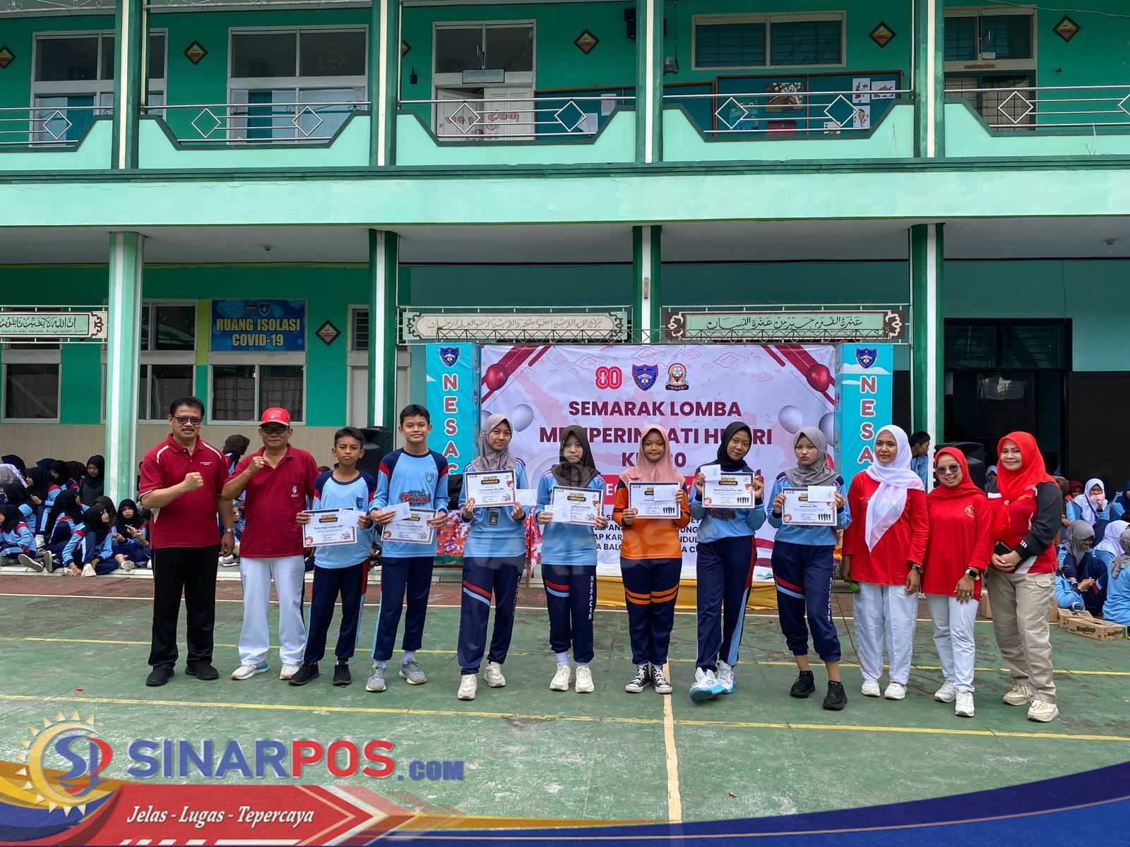 SMPN 1 Cikoneng Ciamis Meriahkan HUT RI ke-80 dengan Jalan Santai dan Lomba Tradisional