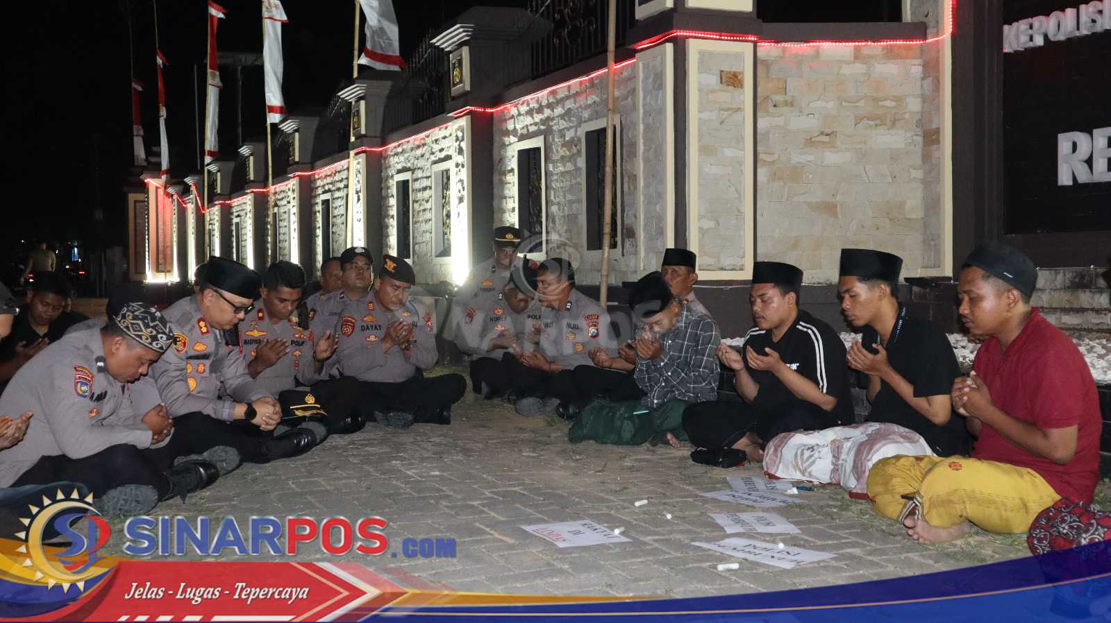Polres Sumenep Laksanakan Pengamanan Do’a Bersama untuk Almarhum Affan Kurniawan, Driver Ojol Jakarta