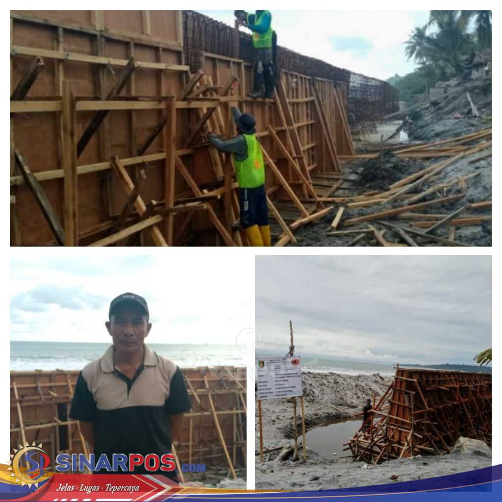 Proyek Strategis Dimulai, Masyarakat Pekon Cahaya Negeri Apresiasi Pembangunan Talud Penahan Abrasi Pantai