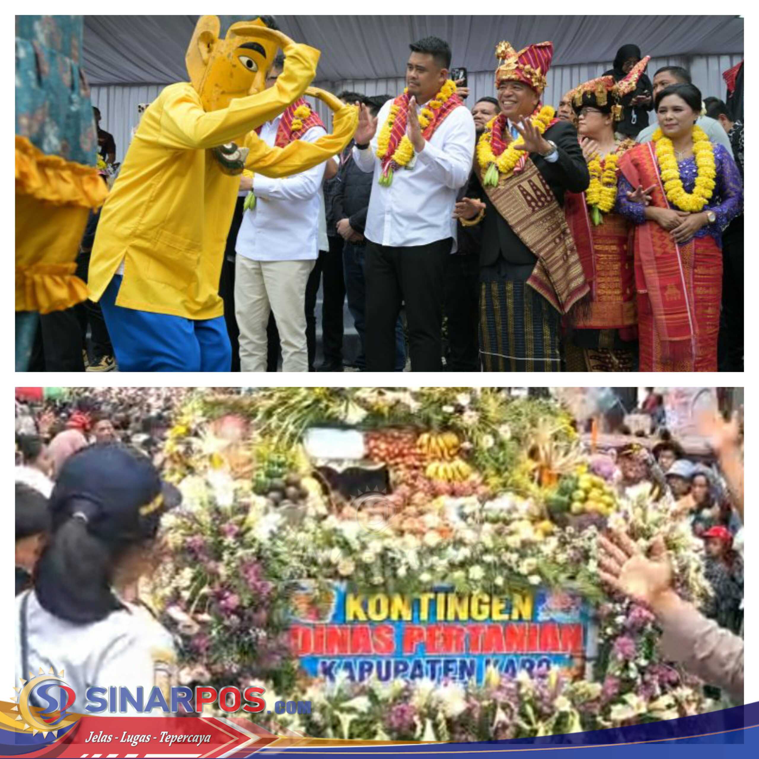 Festival Pesta Buah dan Bunga di Berastagi Tanah Karo 2025, Gubsu Bobby Nasution Disambut Warga
