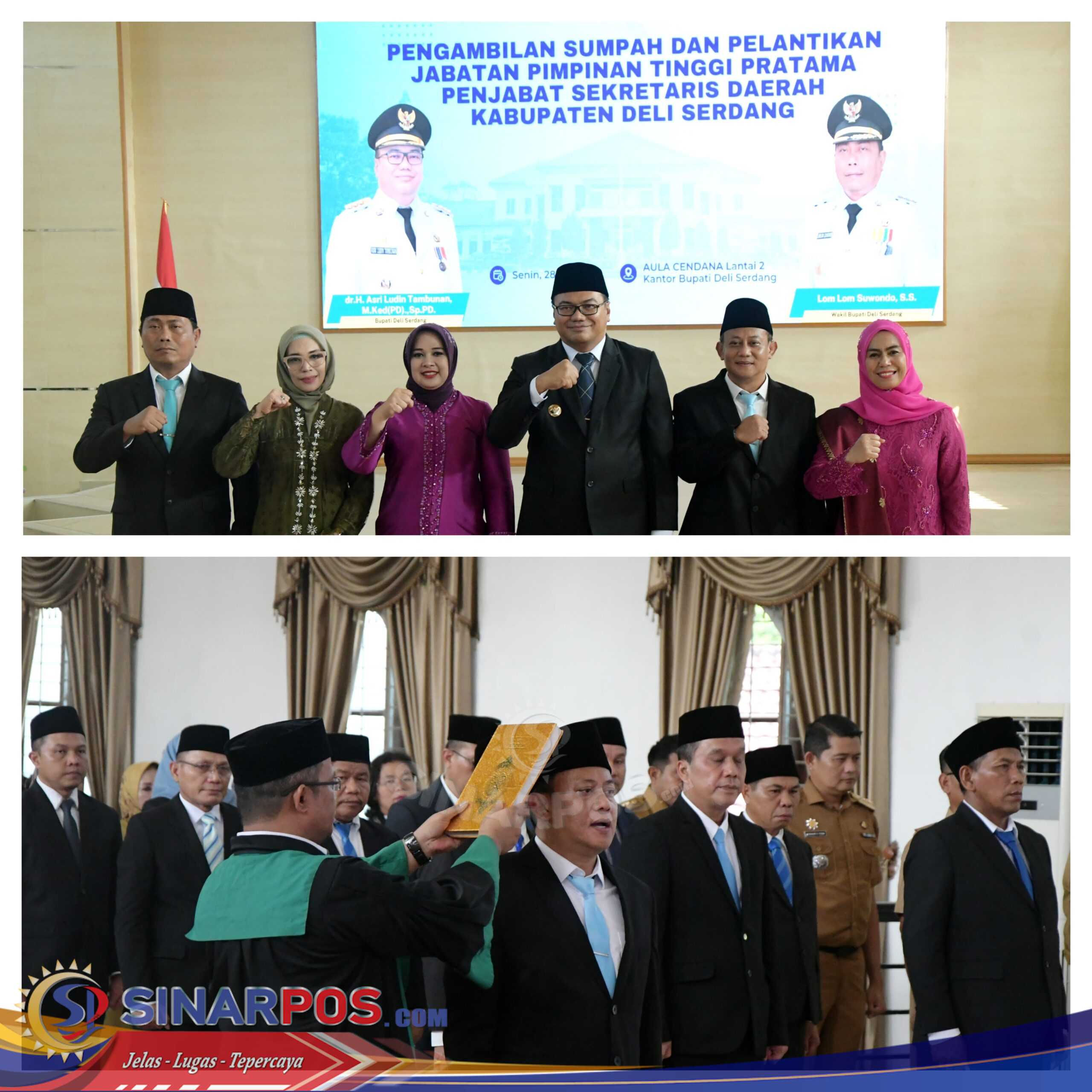 Dedy Maswardy Resmi Dilantik Sebagai Pj Sekda Deli Serdang