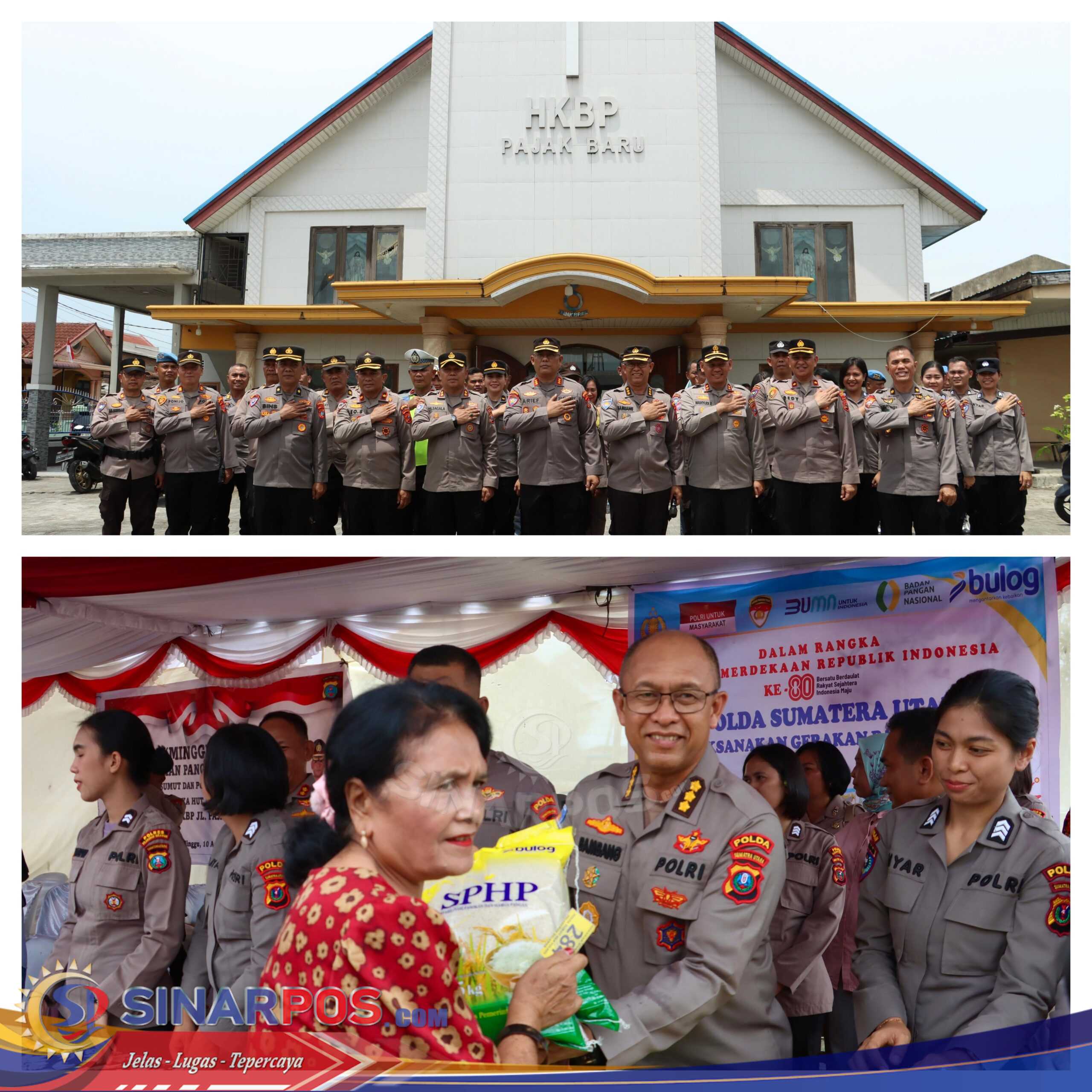 Polda Sumut dan Polres Pelabuhan Belawan Gelar Minggu Kasih dan Gerakan Pangan Murah di Gereja HKBP Pajak Baru Belawan Polda Sumut dan Polres Pelabuhan Belawan Gelar Minggu Kasih dan Gerakan Pangan Murah di Gereja HKBP Pajak Baru Belawan