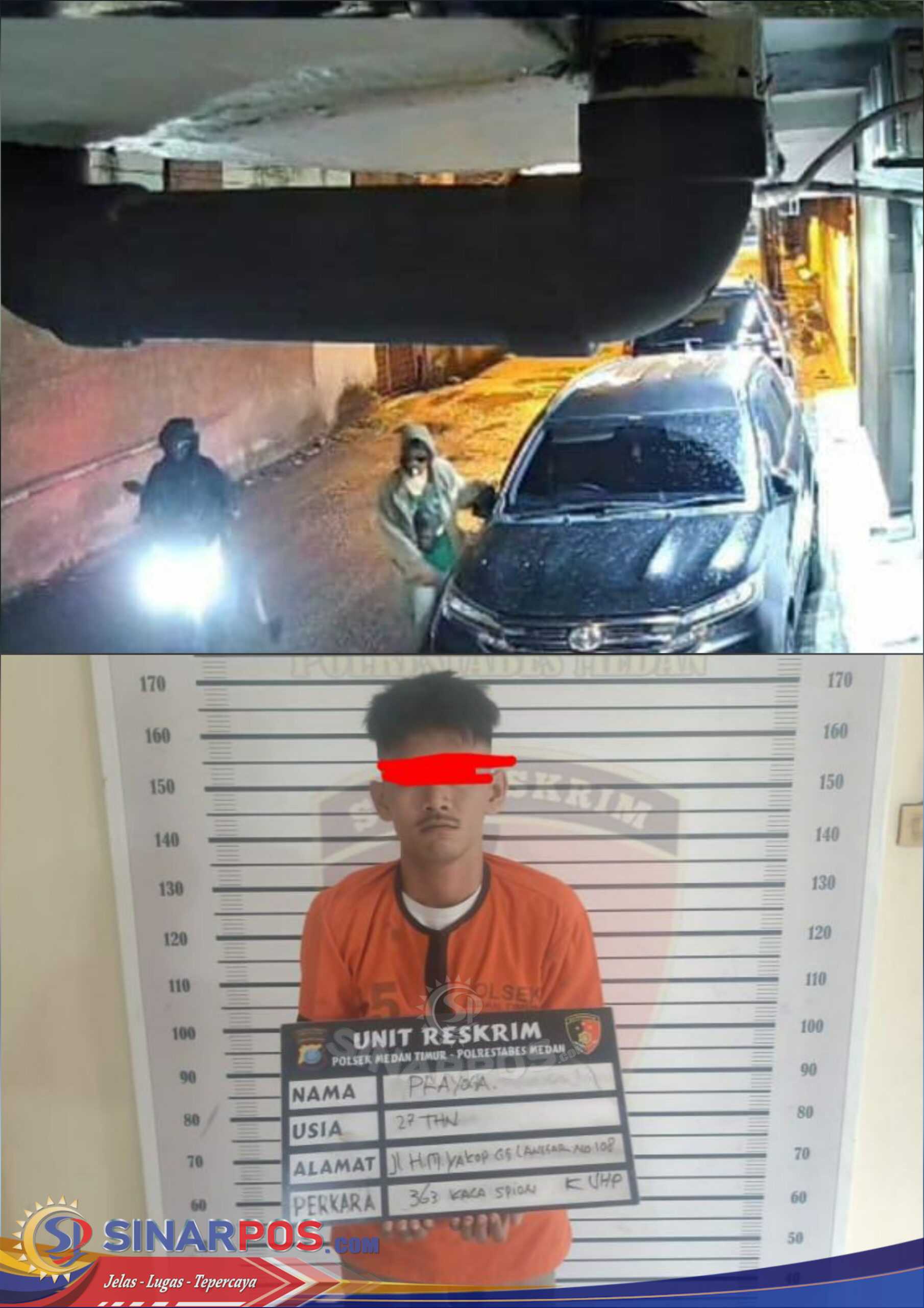 Unit Reskrim Polsek Medan Timur Ringkus Pelaku Spesialis Kaca Spion Mobil