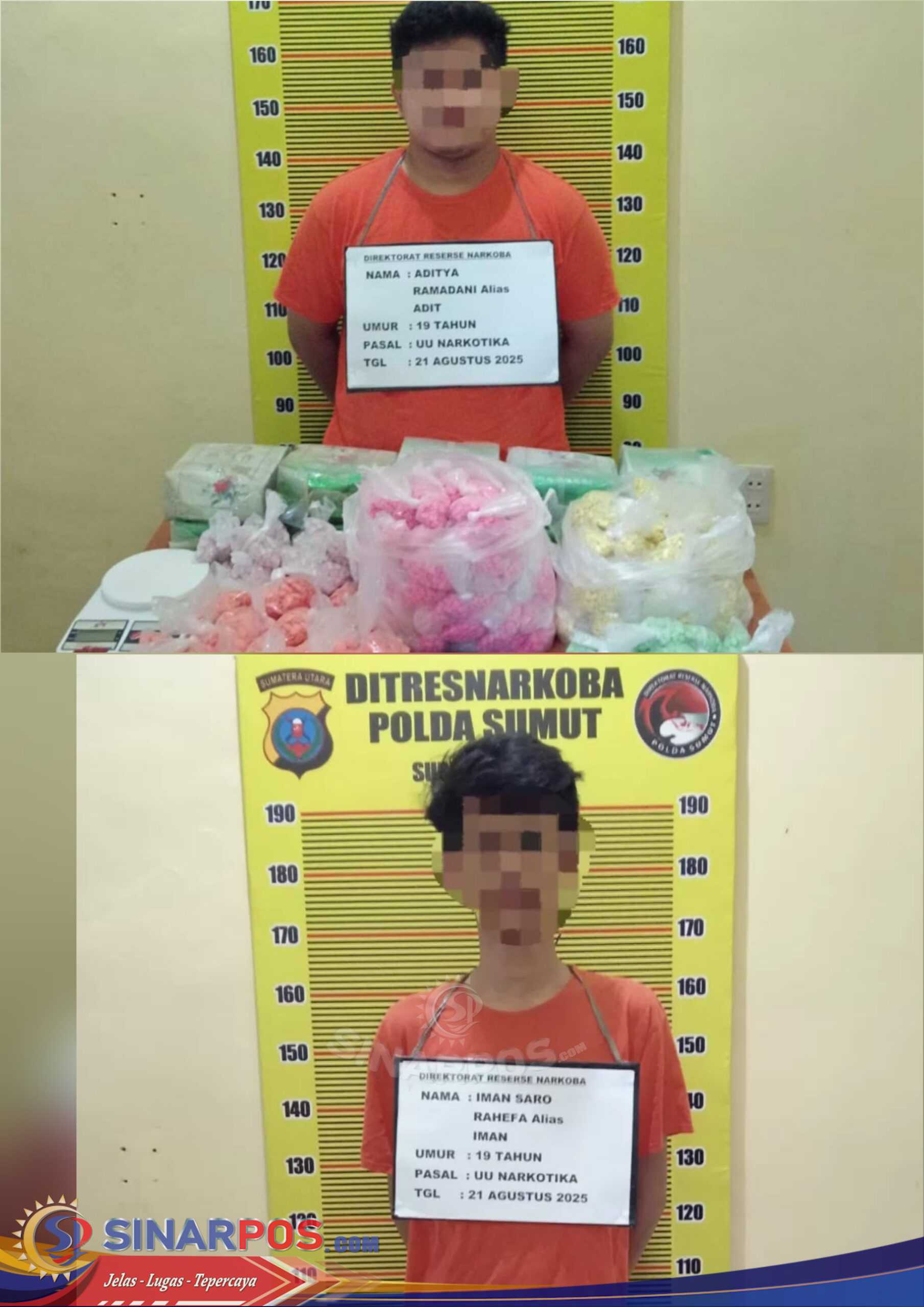 Polda Sumut Ungkap Jaringan Antarprovinsi, Sita 10 Kg Sabu, 24.000 Butir Ekstasi, dan 150 Butir H5