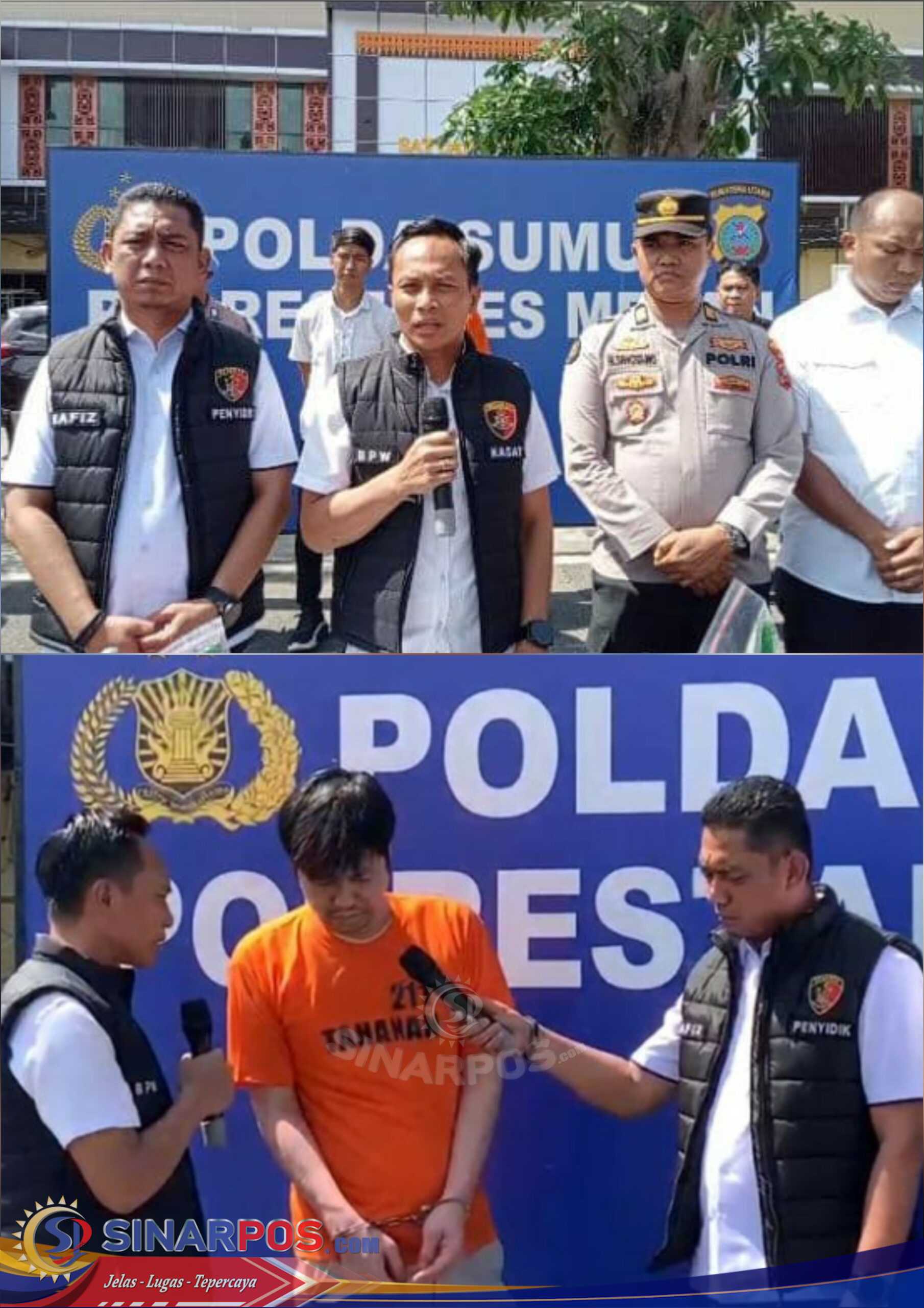 Polrestabes Medan Bongkar Aksi Sadis Pelaku!! Pria di Medan Tembung Bunuh Kekasih Hingga Tewas, Kemaluan Ditusuk Botol