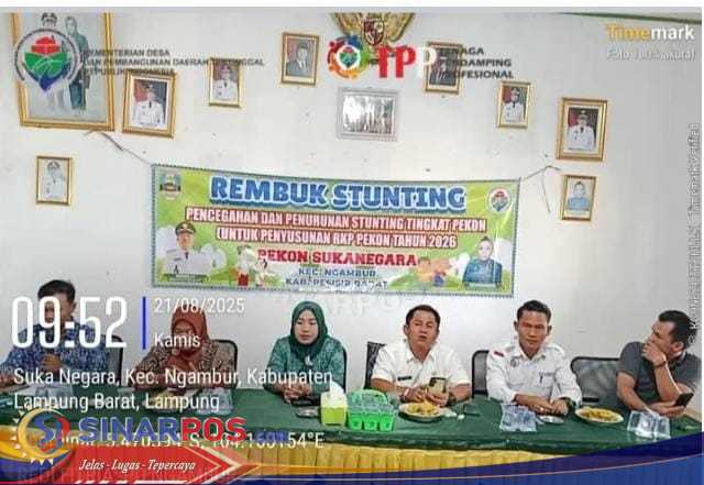 Pekon Sukanegara Kecamatan Ngambur Gelar Rembug Stunting