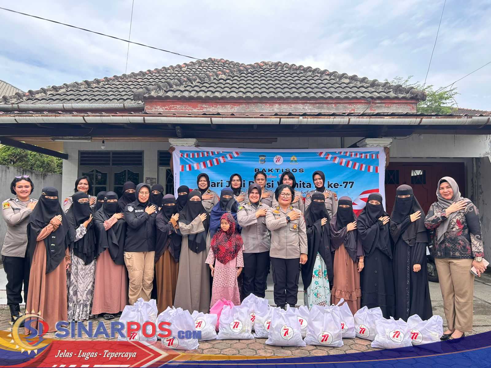 Srikandi Polri Berbagi Kasih: Polwan Polda Sumut Gelar Bakti Sosial HUT ke-77