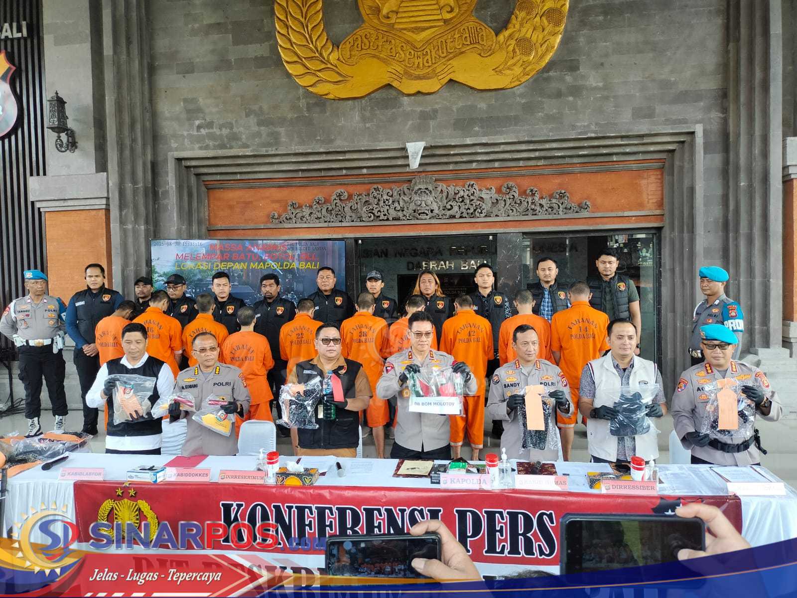 Unras Anarkis 30 Agustus, Polda Bali Tetapkan 14 Orang Tersangka