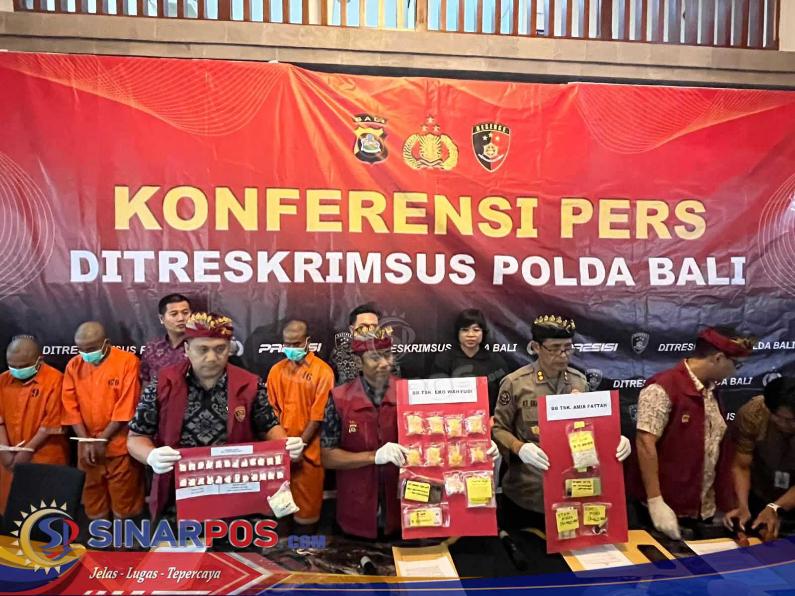 Ungkap TP Kesehatan Bidang Farmasi Polda Bali Amankan 3 Pelaku