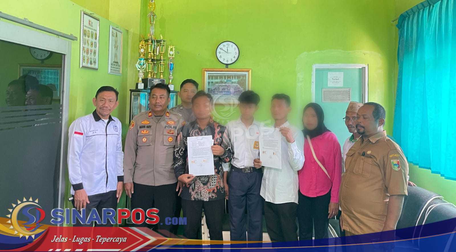 Polsek Talang Padang Mediasi Dugaan Kekerasan Guru MTs di Gisting Tanggamus