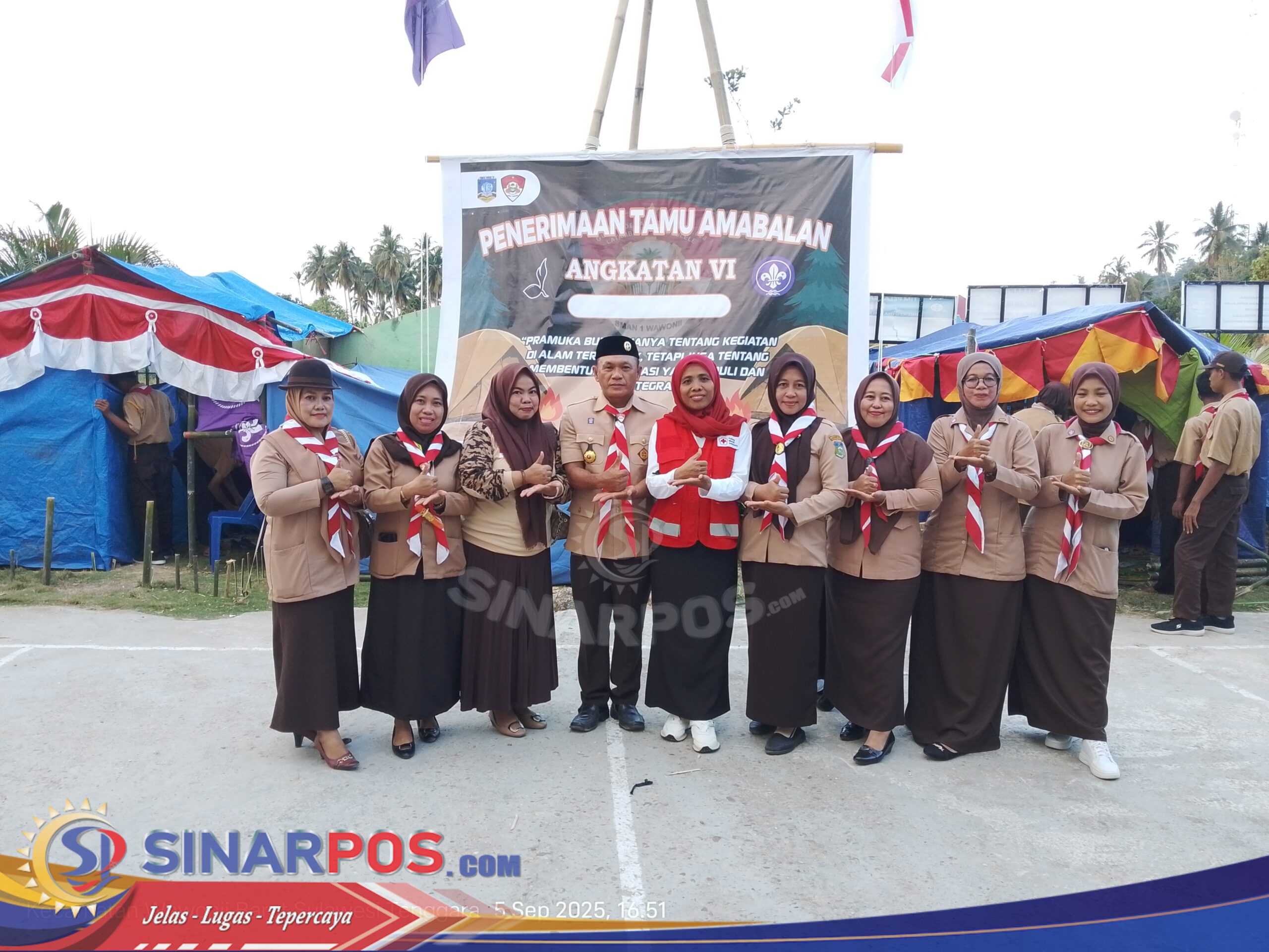 Penerimaan Tamu Ambalan Angkatan VI, Pramuka Tekankan Nilai Peduli dan Integritas