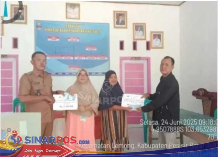 Pekon Tanjung Sakti Kec Lemong Realisasikan BLT-DD Tahap 1 Tahun 2025