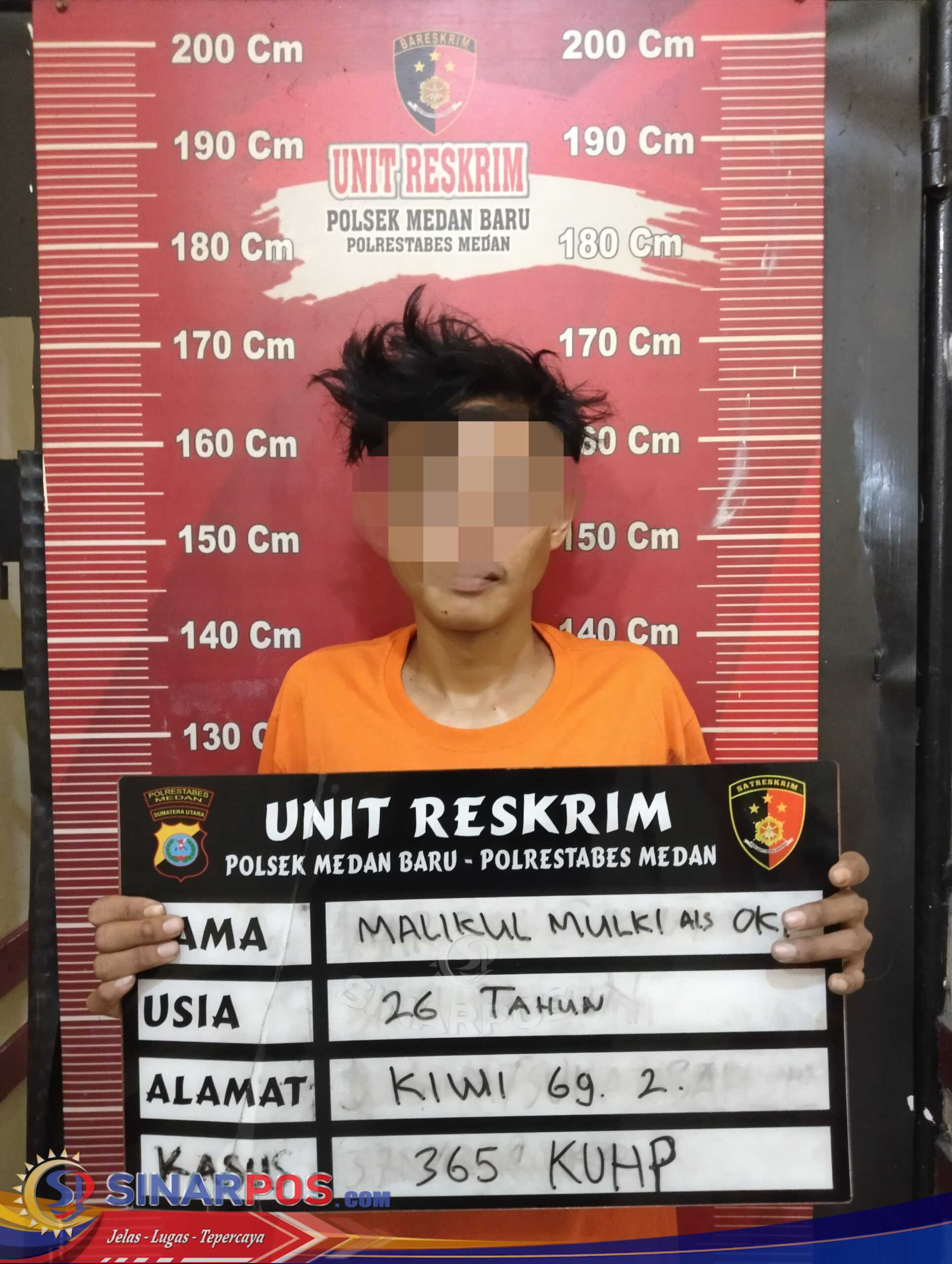 Unit Reskrim Polsek Medan Baru Berhasil Ringkus Pelaku Jambret HP Mahasiswi Jalan Sampul Medan