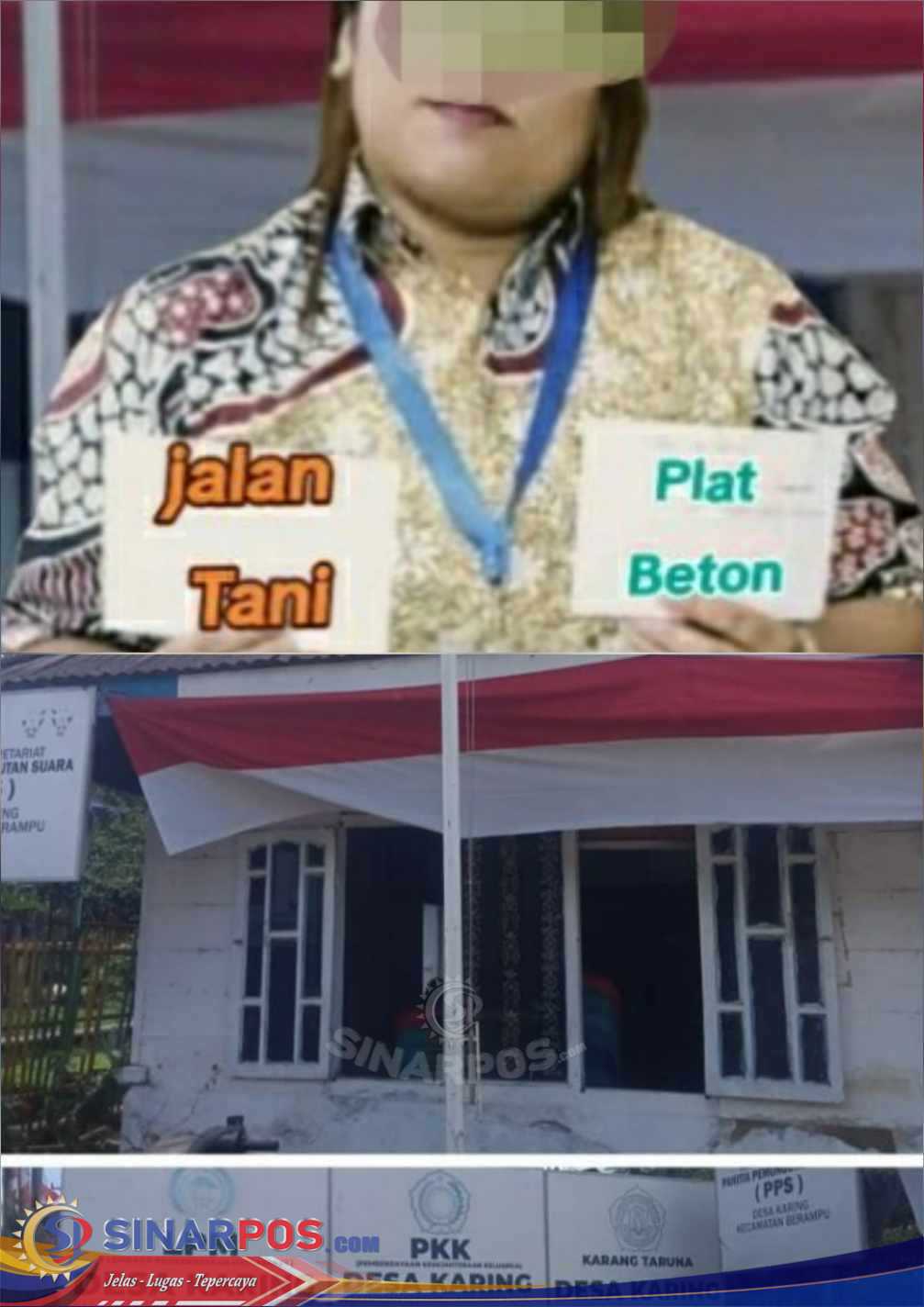 Proyek Fiktif!! Laporan Jalan Tani dan Plat Beton di Desa Karing-Brampu Kabupaten Dairi Diduga Ajang Korupsi
