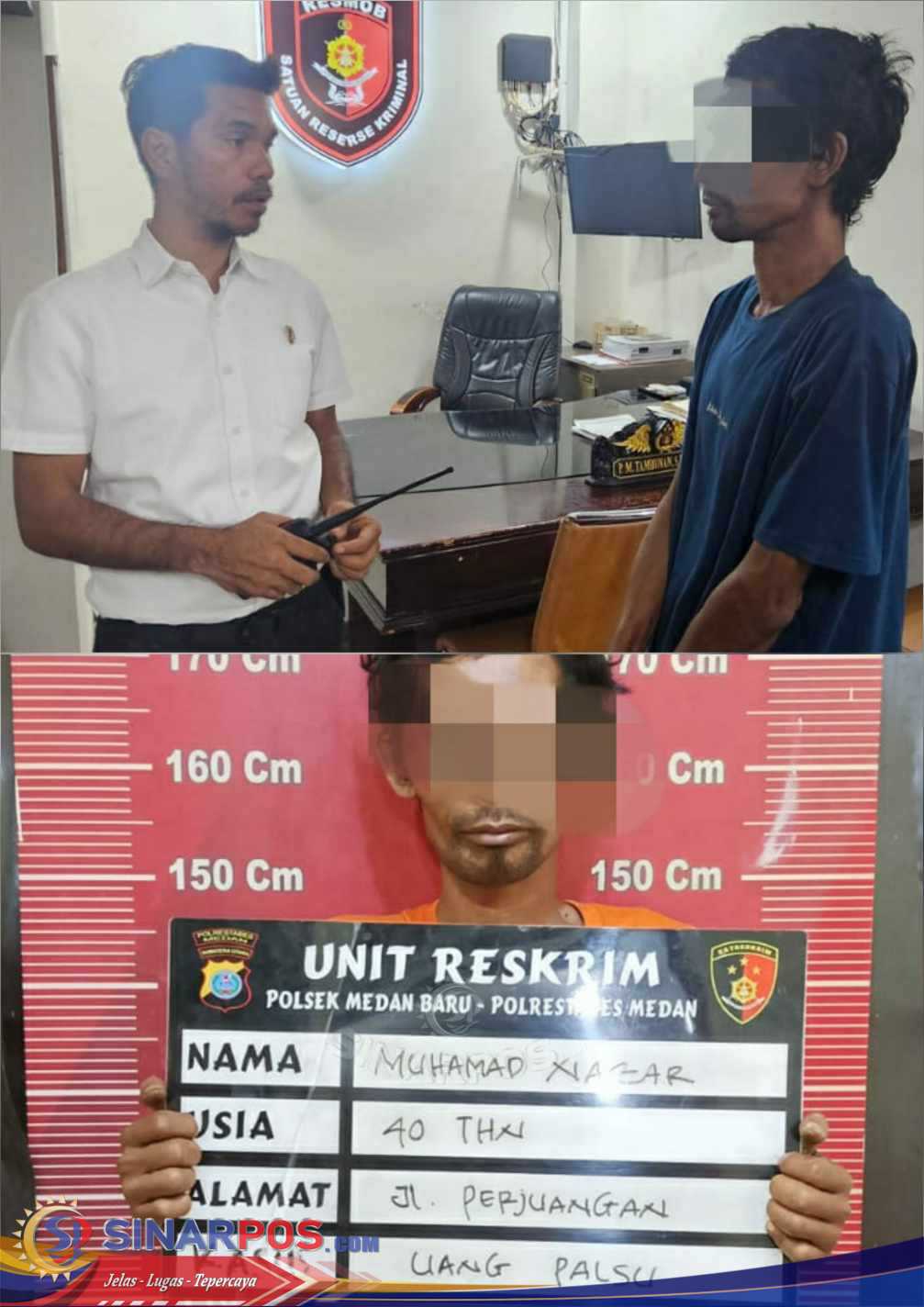 Tim Opsnal Reskrim Polsek Medan Baru Tangkap Pelaku Pengedar Uang Palsu di Pasar Malam Citra Garden