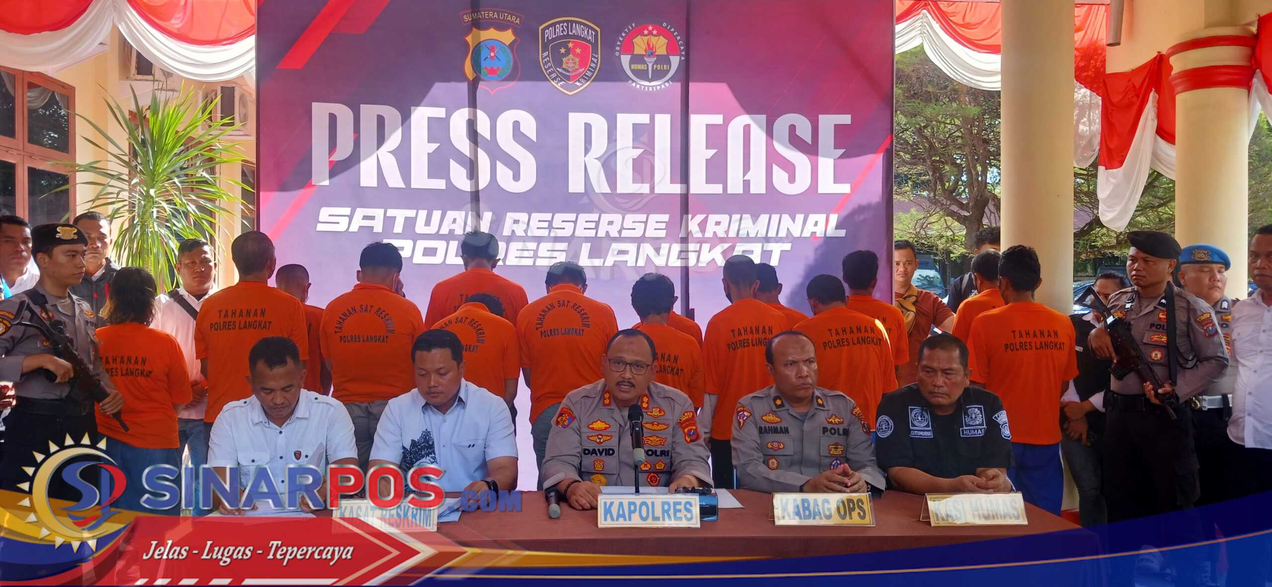 Operasi Kancil Toba 2025!! Satreskrim Polres Langkat Berhasil Ungkap 8 Kasus Curanmor