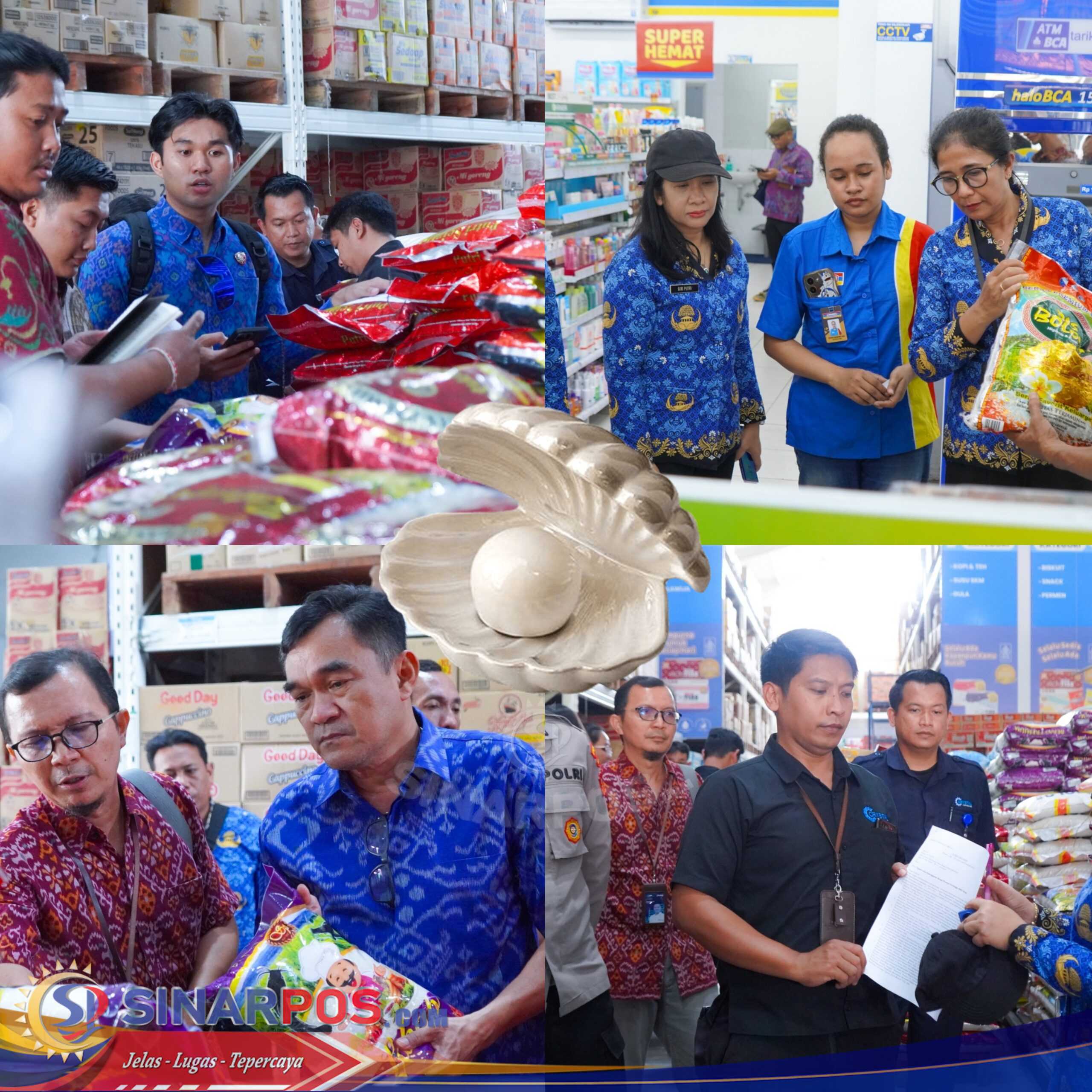 Satgas Pengendalian Harga Beras Provinsi Bali Sidak Distributor dan Minimarket Penjual Beras di Denpasar