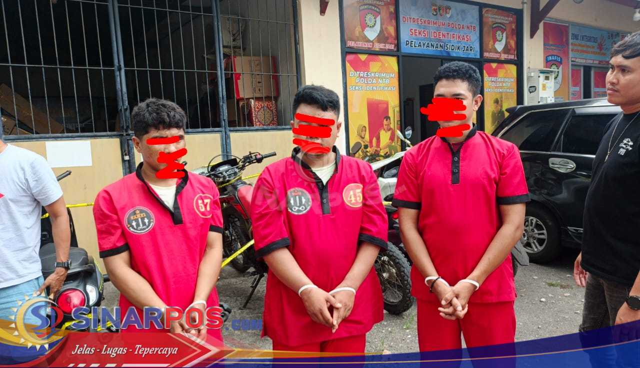Tim Puma Jatanras Polda NTB Bongkar Sindikat Curanmor Lintas Kabupaten, 3 Pelaku Ditangkap dan 6 Motor Diamankan