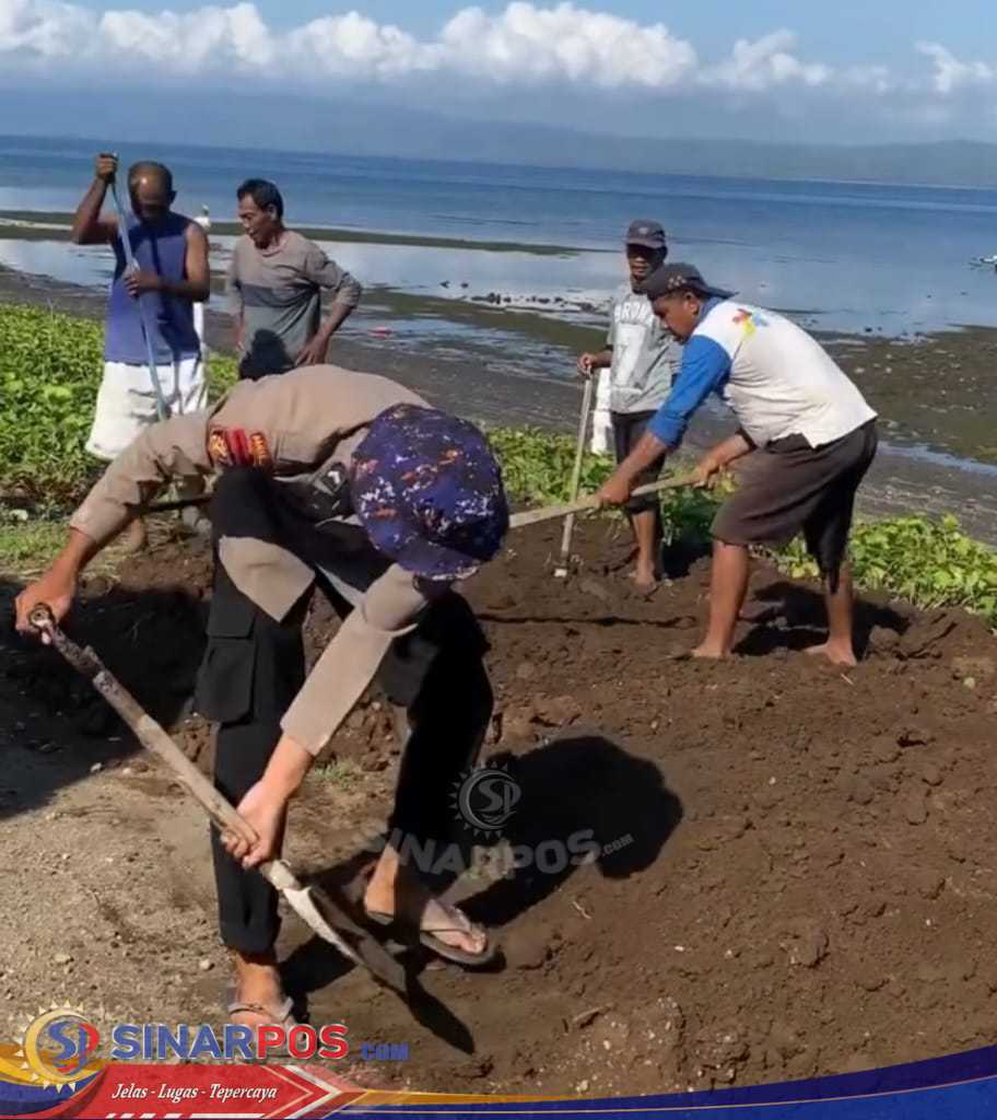 Sinergi Polisi dan Masyarakat, Pantai Dusun Sigi Bersih dan Tertata Berkat Gotong Royong