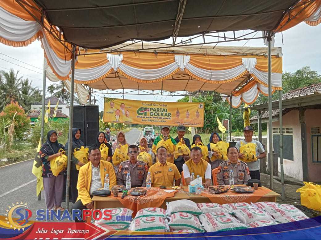 DPD II Partai Golkar Pesisir Barat Rayakan HUT ke-61 dengan 1000 Paket Sembako untuk Rakyat