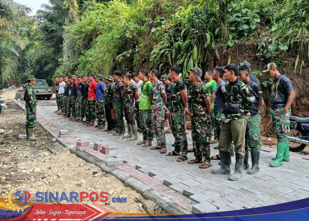 Tanpa Kenal Lelah, Satgas TMMD Ke-126 Kodim 1611/Badung Fokus pada Sasaran Pokok Pembukaan Infrastruktur Jalan
