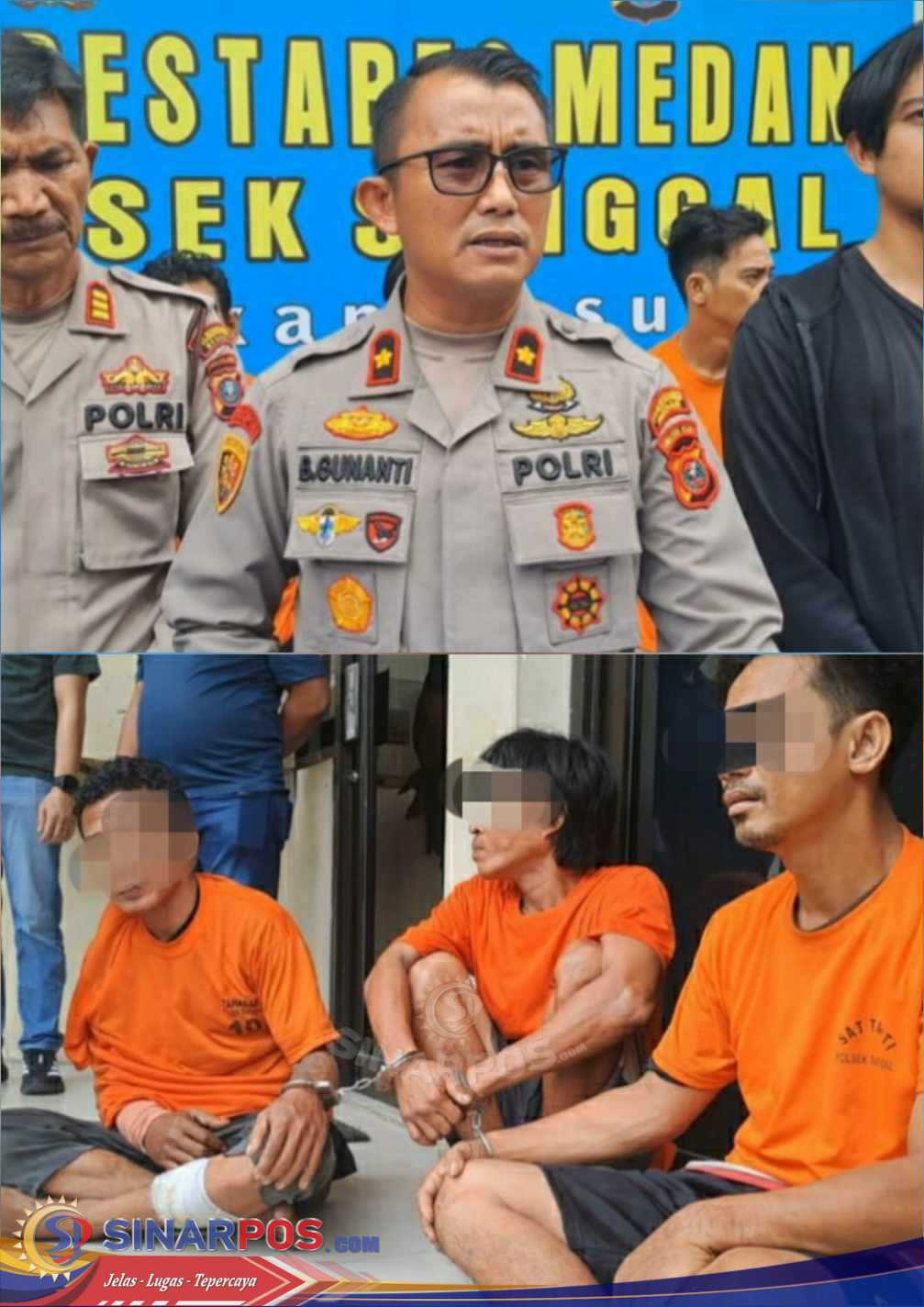 Polsek Medan Sunggal Berhasil Tangkap 3 Residivis Komplotan Curat