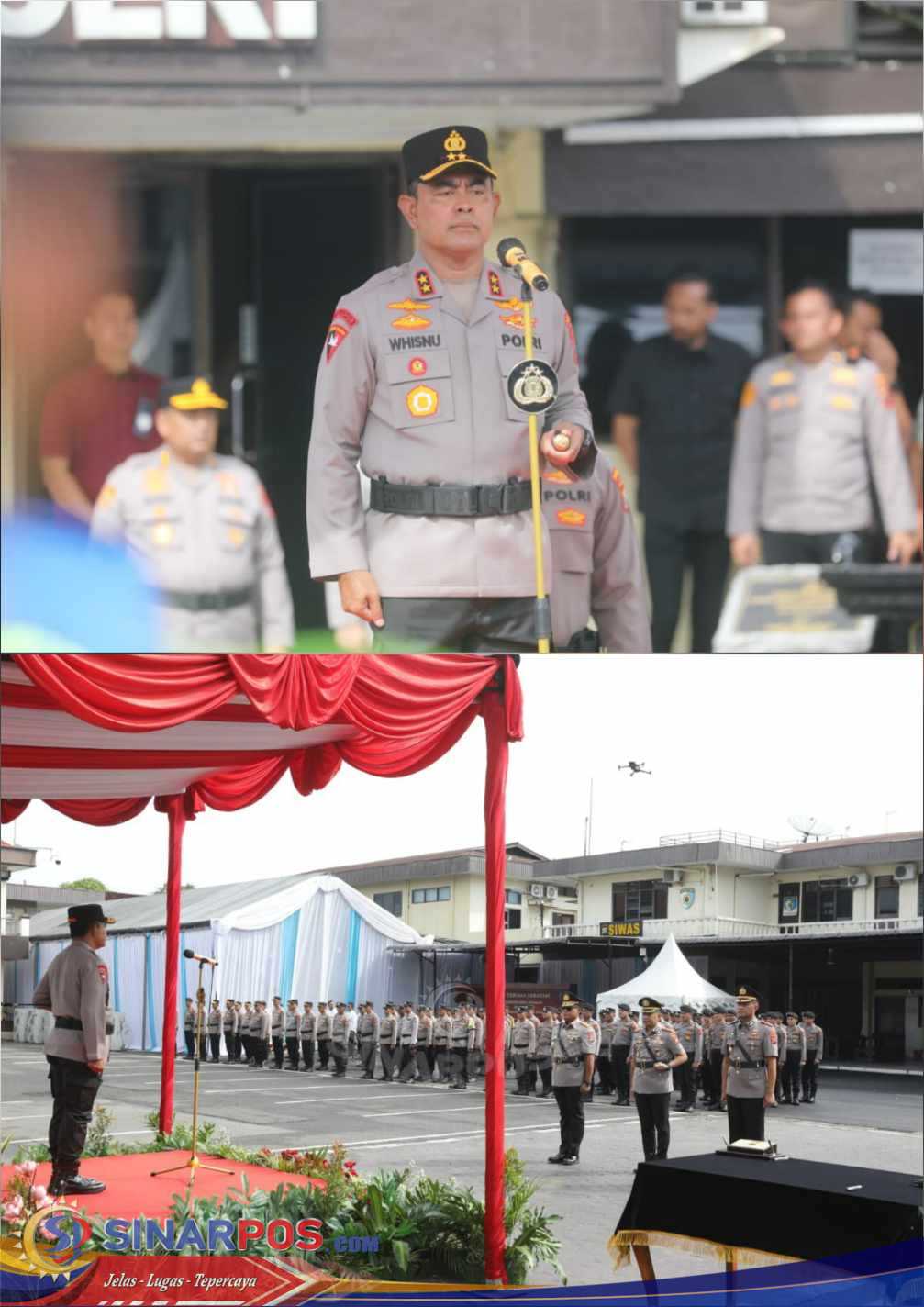 Kapolda Sumut Resmi Lantik Kombes Pol Jean Calvijn Simanjuntak Jadi Kapolrestabes Medan dan Kombes Pol Andy Arisandy Jabat Diresnarkoba Poldasu