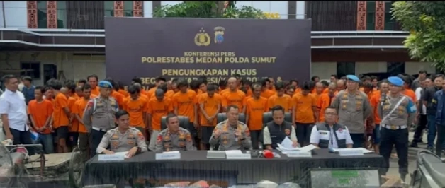Polrestabes Medan Berhasil Ungkap 61 Kasus Begal, Rayap Besi dan Narkoba dalam Sepekan, 87 Tersangka Diringkus